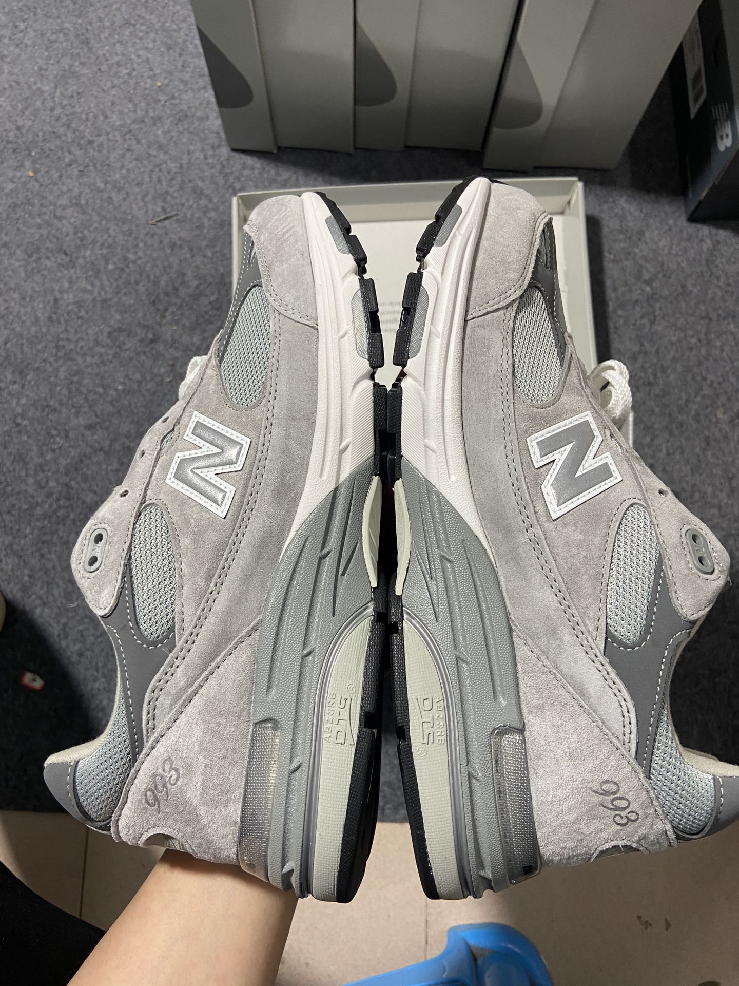 44码NB993灰色尺码36-46.5总裁R版出品-NewBalance993系列灰色MR993GLYZ