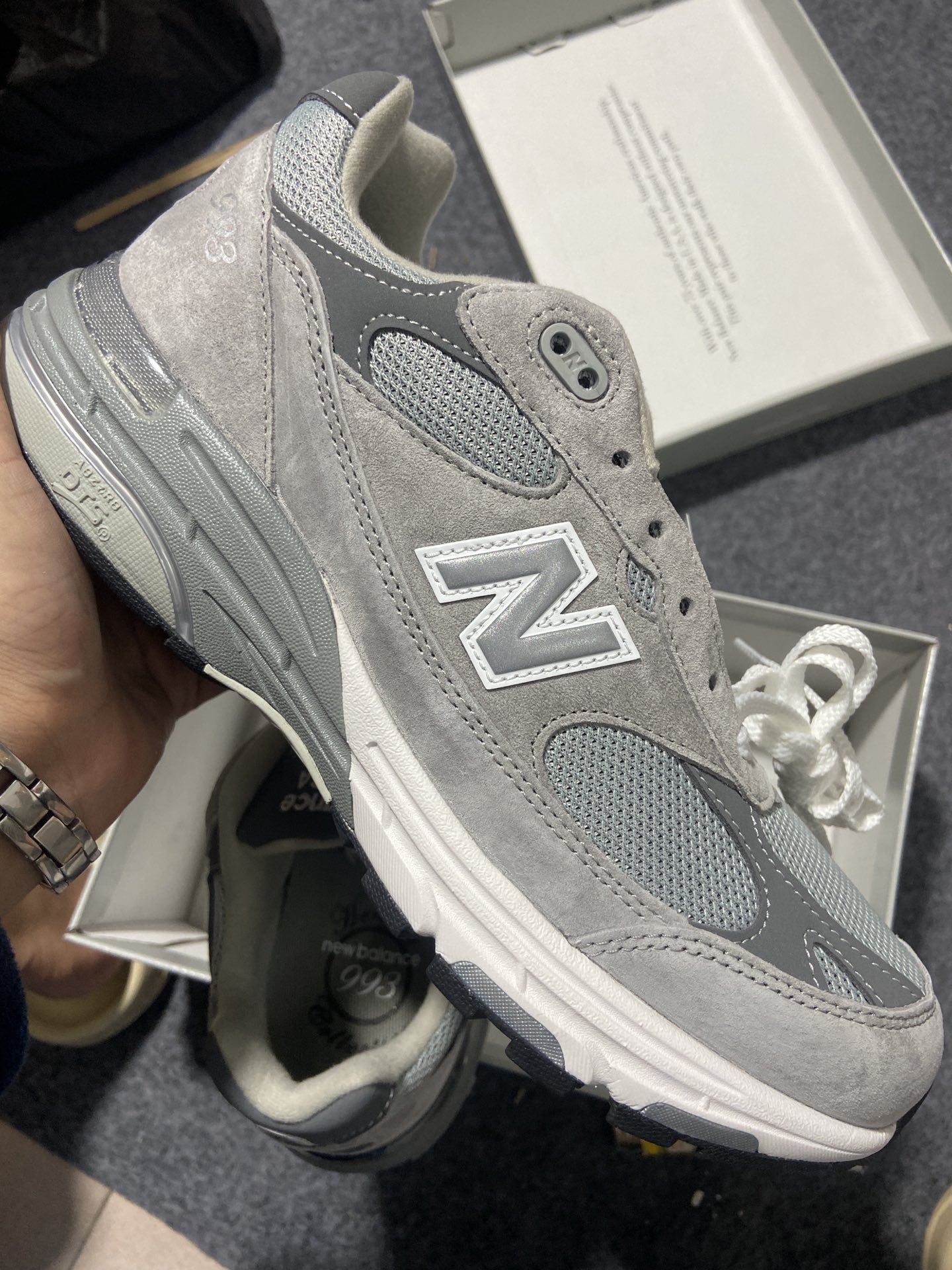 42NB993灰色尺码36-46.5总裁R版出品-NewBalance993系列灰色MR993GLYZ0