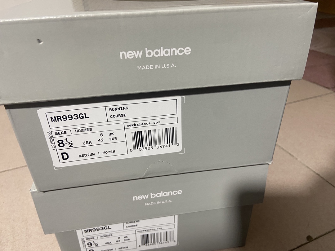 42NB993灰色尺码36-46.5总裁R版出品-NewBalance993系列灰色MR993GLYZ0