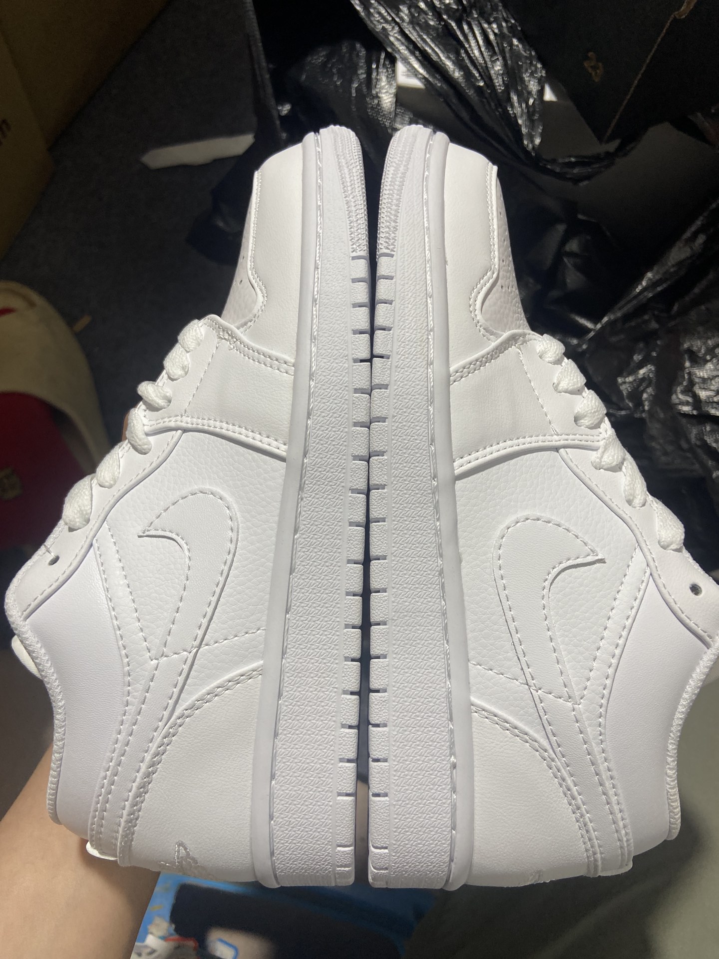 aj1纯白低帮尺码35.5-46AirJordan1AJ1纯白耐克低帮男女小白鞋553558-111yz