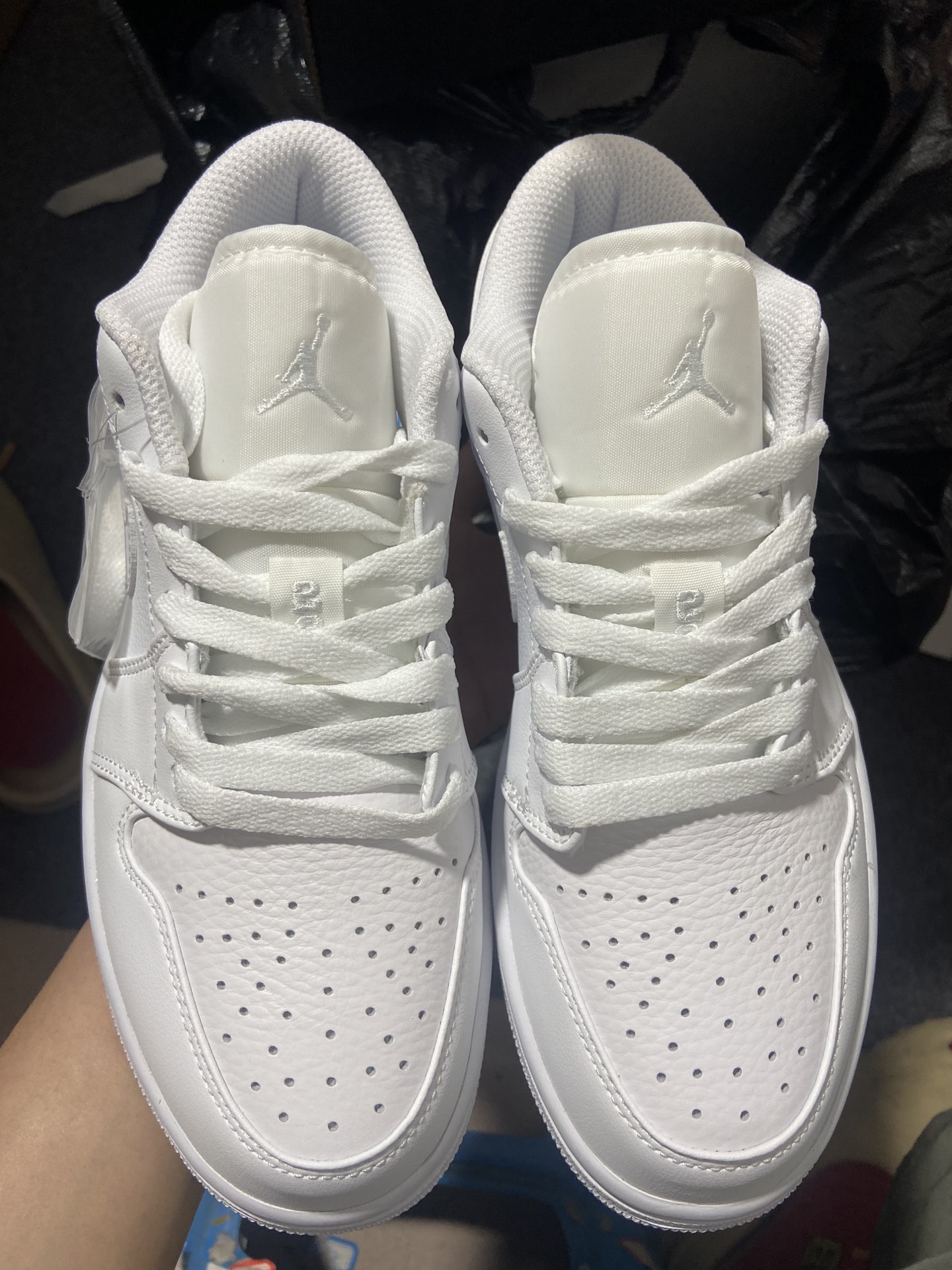 aj1纯白低帮尺码35.5-46AirJordan1AJ1纯白耐克低帮男女小白鞋553558-111yz