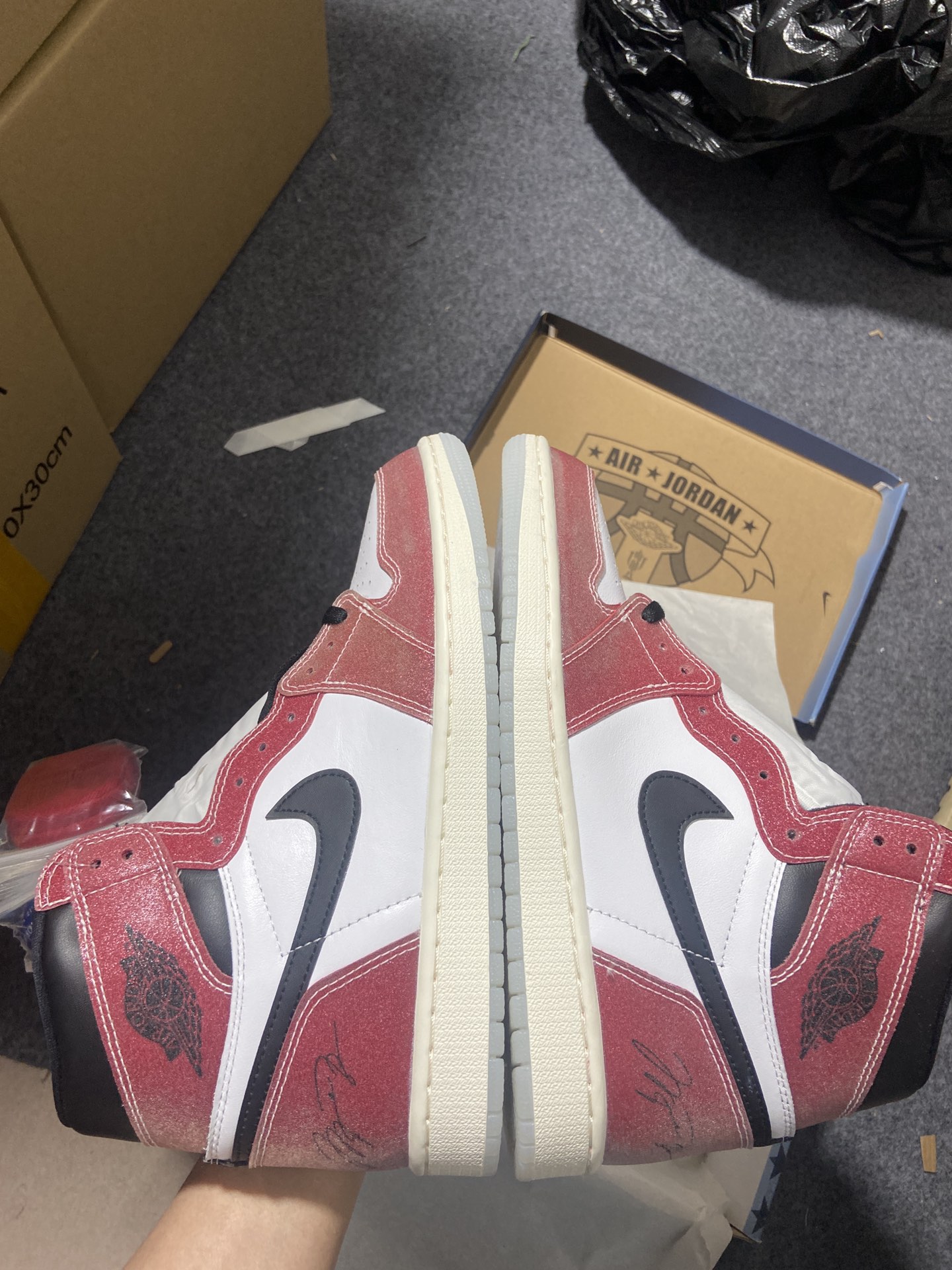 AJ1乔丹之子鞋码40-47.5纯原出品-AirJordan1AJ1TrophyRoomChicago白