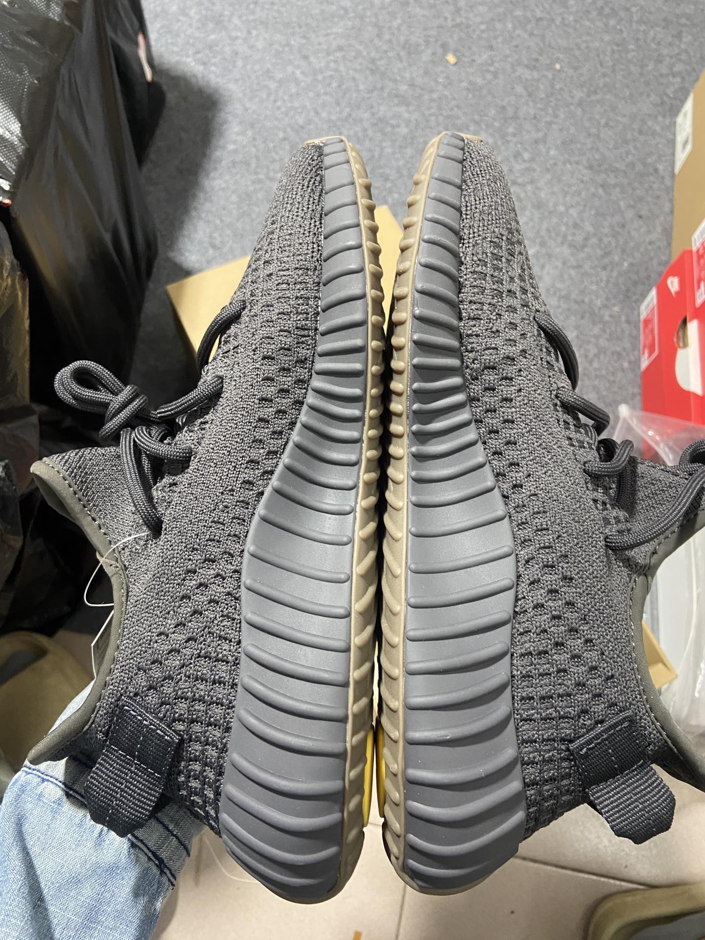 Yeezy350黑生胶鞋码36-48纯原出品-YeezyBoost350V2Cinder黑魂黑生胶FY2