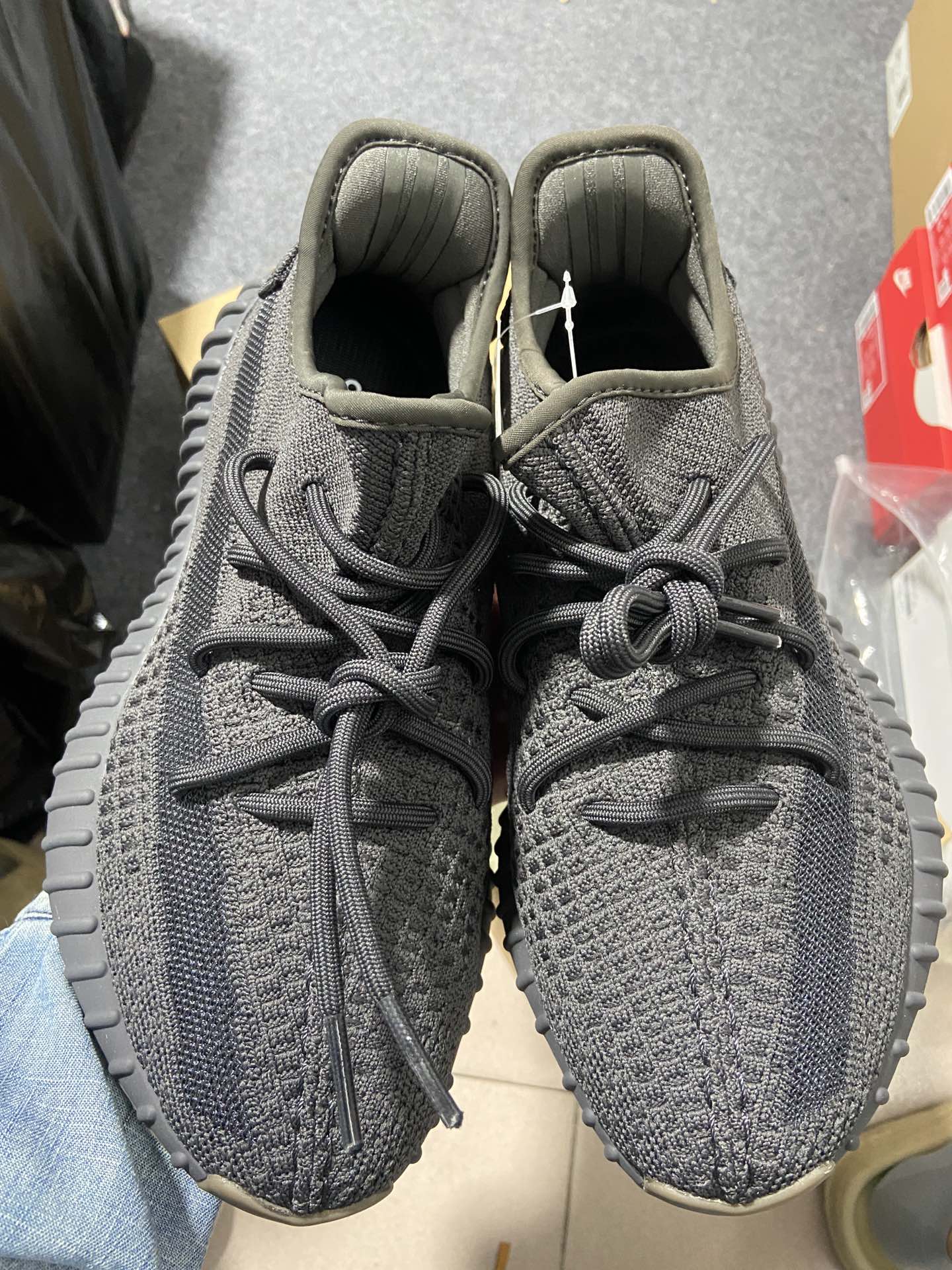 Yeezy350黑生胶鞋码36-48纯原出品-YeezyBoost350V2Cinder黑魂黑生胶FY2