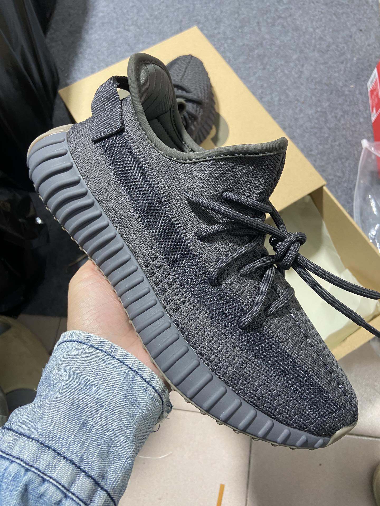 Yeezy350黑生胶鞋码36-48纯原出品-YeezyBoost350V2Cinder黑魂黑生胶FY2