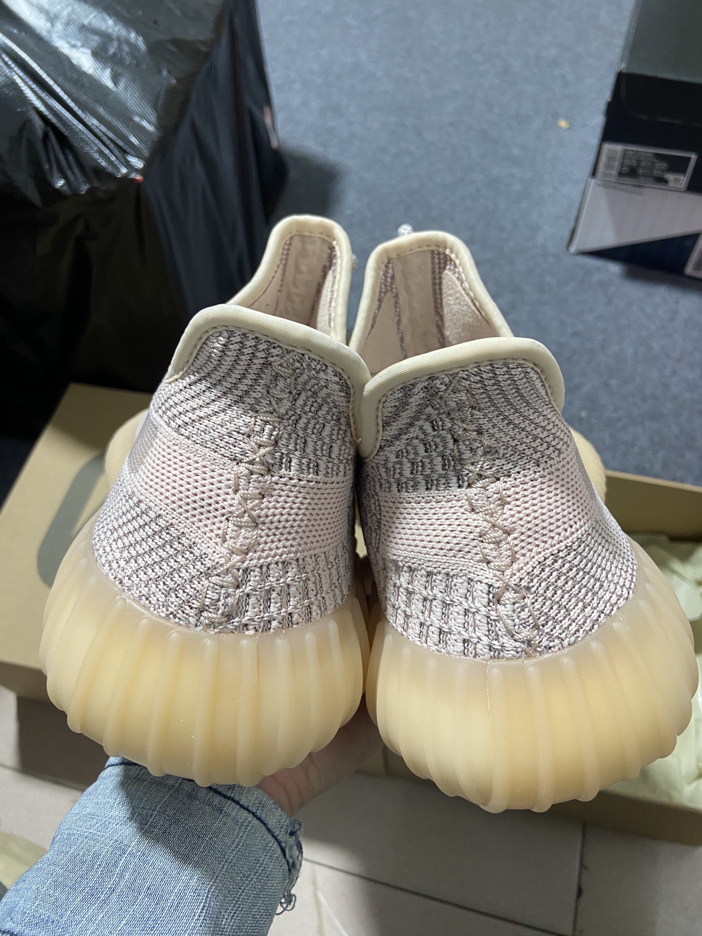 Yeezy350银粉满天星鞋码36-48偏小0.5总裁R版出品-YeezyBoost350V2SYNTR