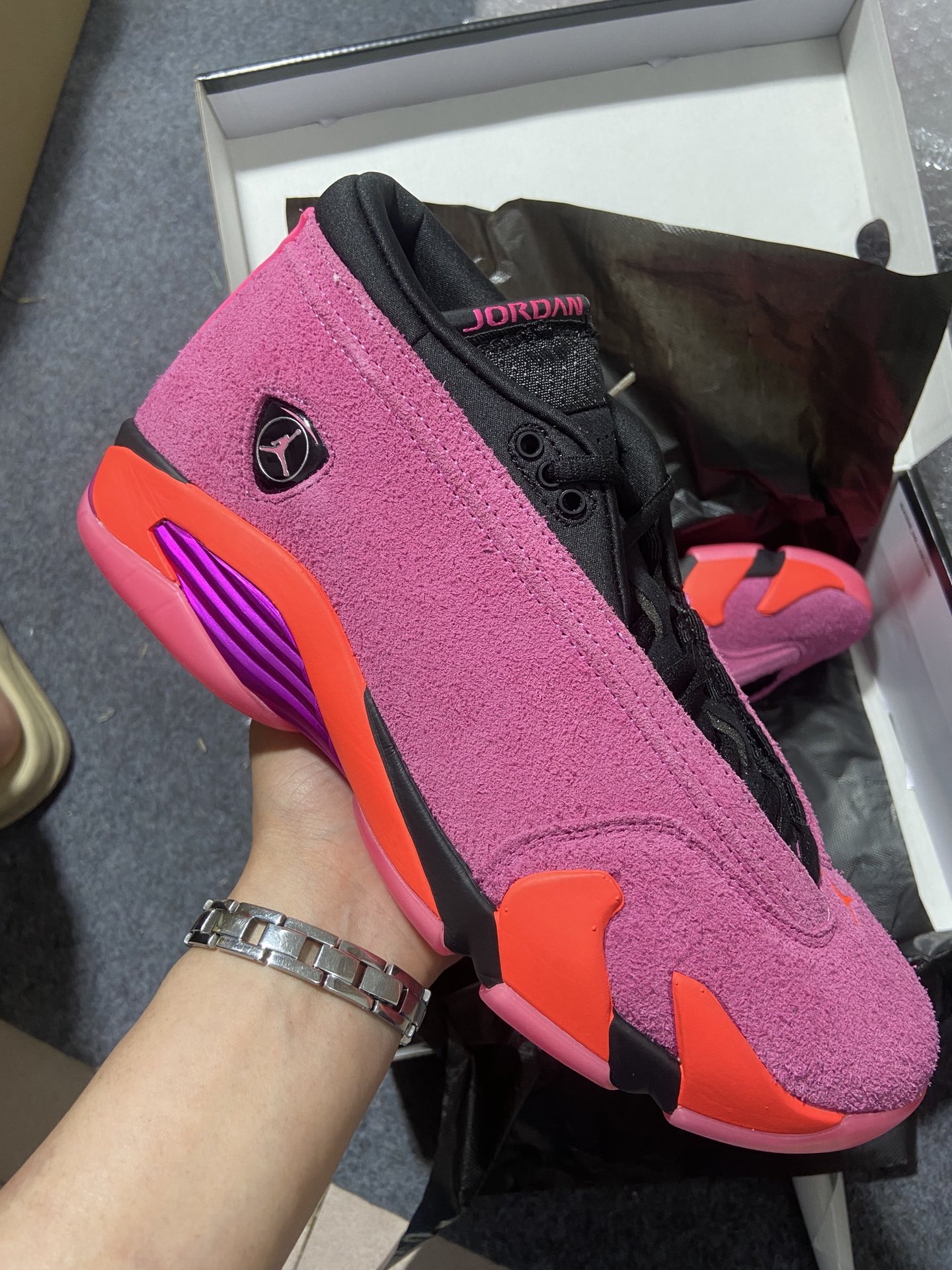 AJ14粉红鞋码40-47.5纯原出品-AirJordan14RetroLow“ShockingPink