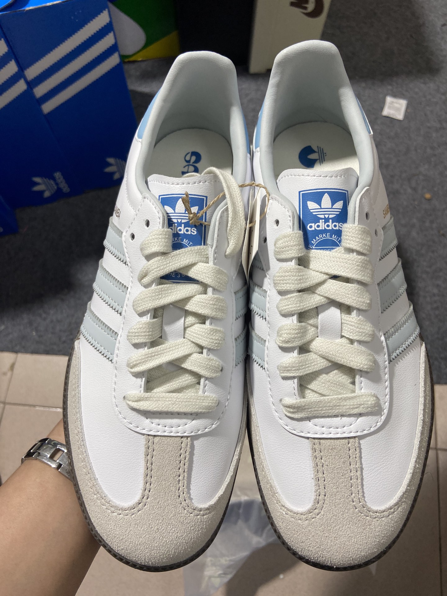 Originals鞋码35.5-46纯原出品-SambaOG白蓝ID2055YZ003