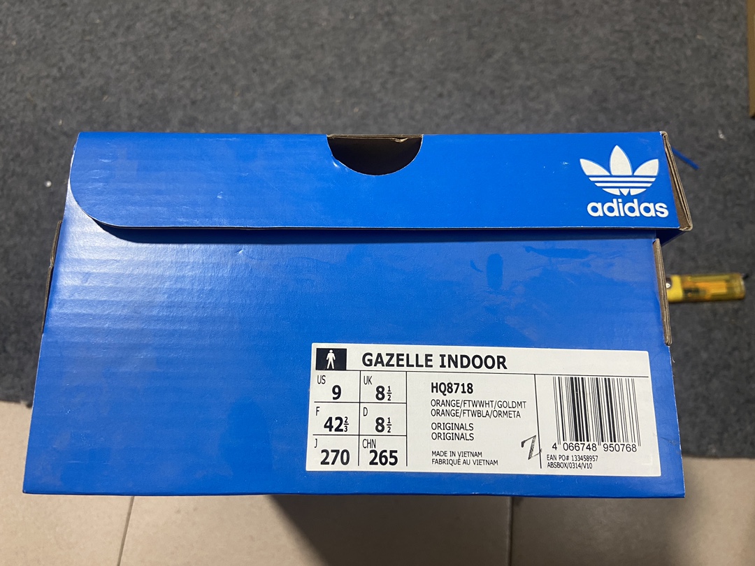 Originals橙色尺码36-45纯原版出品-OriginalsGazelleIndoor低帮板鞋橙色