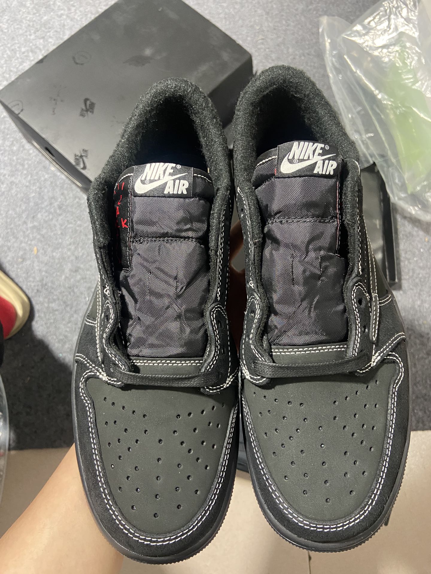 AJLow倒钩全黑尺码40-47.5纯原特价出品-TravisScottxAirJordan1LowOG