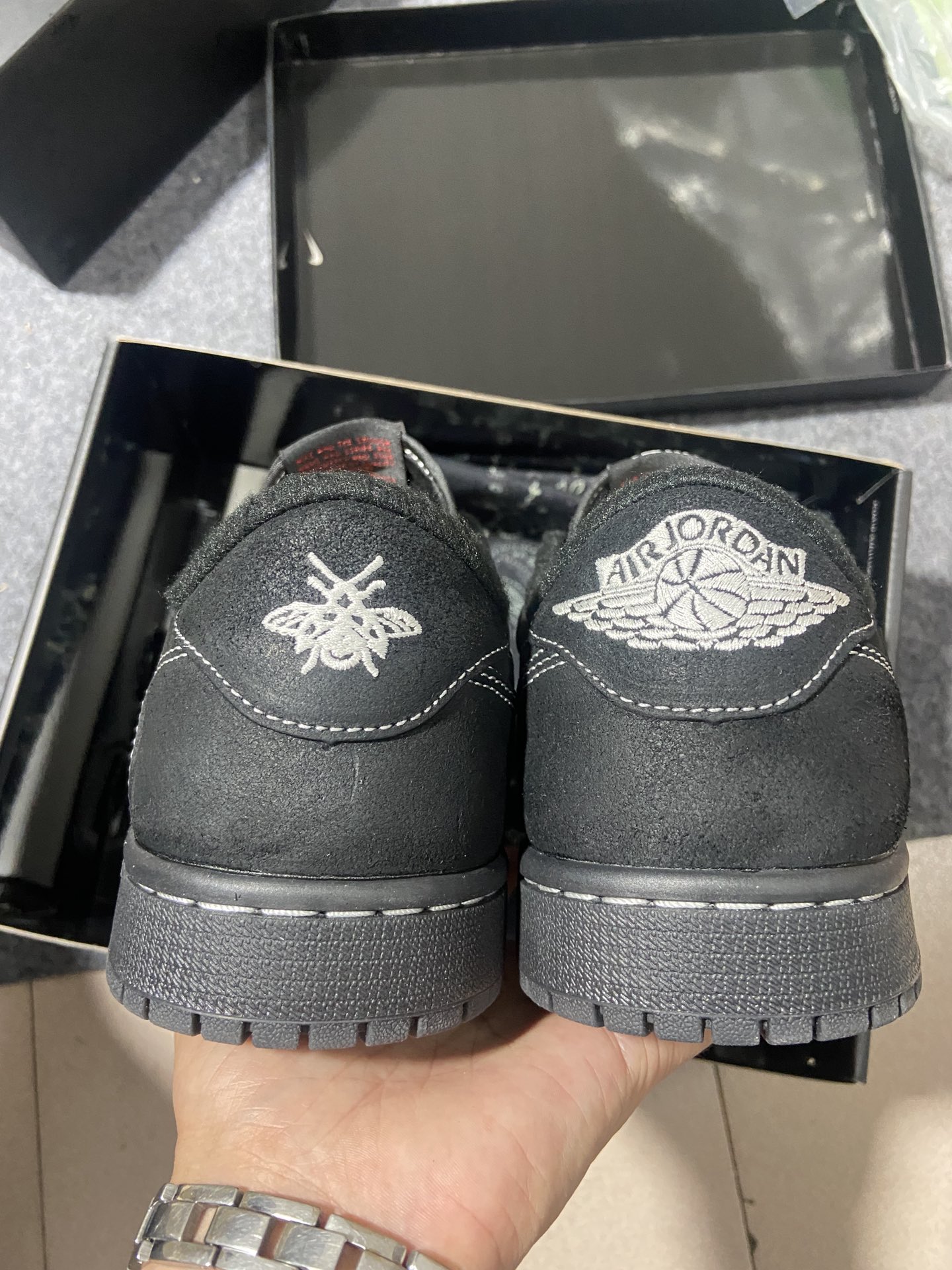 AJLow倒钩全黑尺码40-47.5纯原特价出品-TravisScottxAirJordan1LowOG