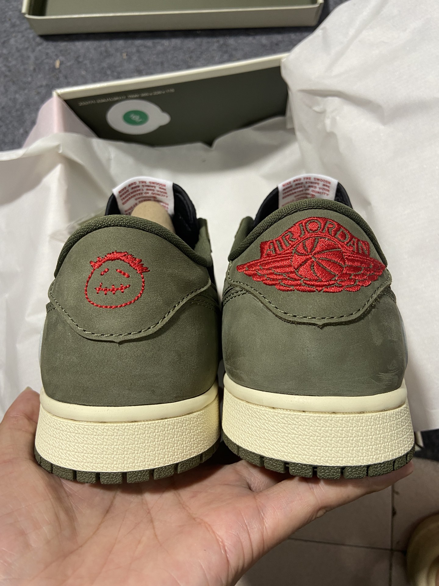 AJLow军绿尺码:36-48纯原出品-TravisScottxAirJordan1LowOG倒钩7.0