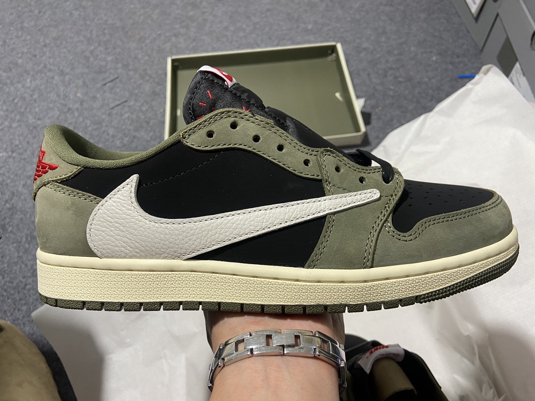 AJLow军绿尺码:36-48纯原出品-TravisScottxAirJordan1LowOG倒钩7.0