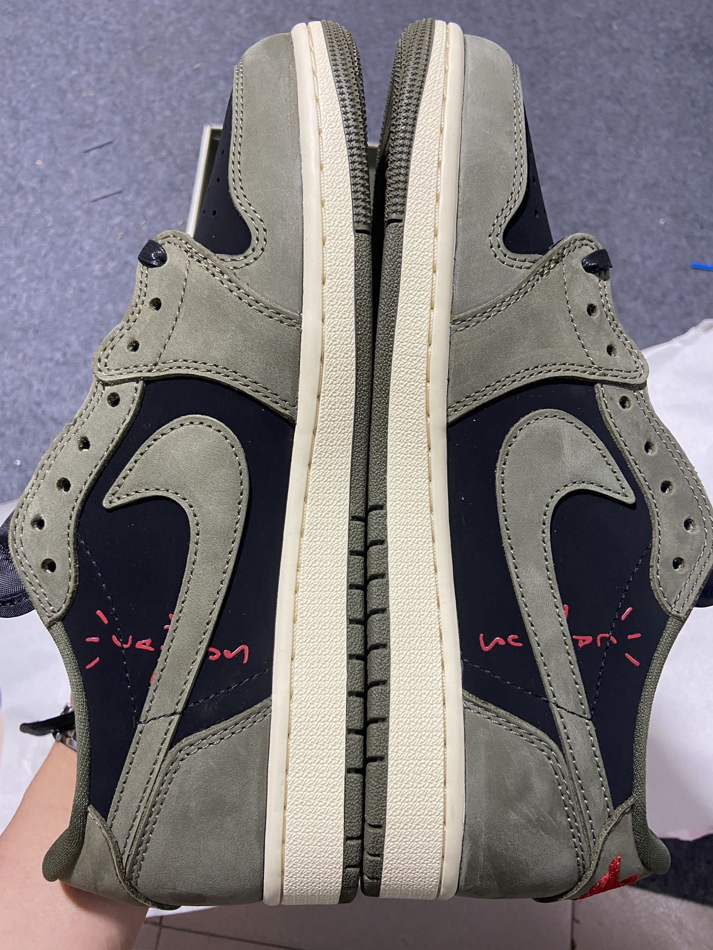 AJLow军绿尺码:36-48纯原出品-TravisScottxAirJordan1LowOG倒钩7.0