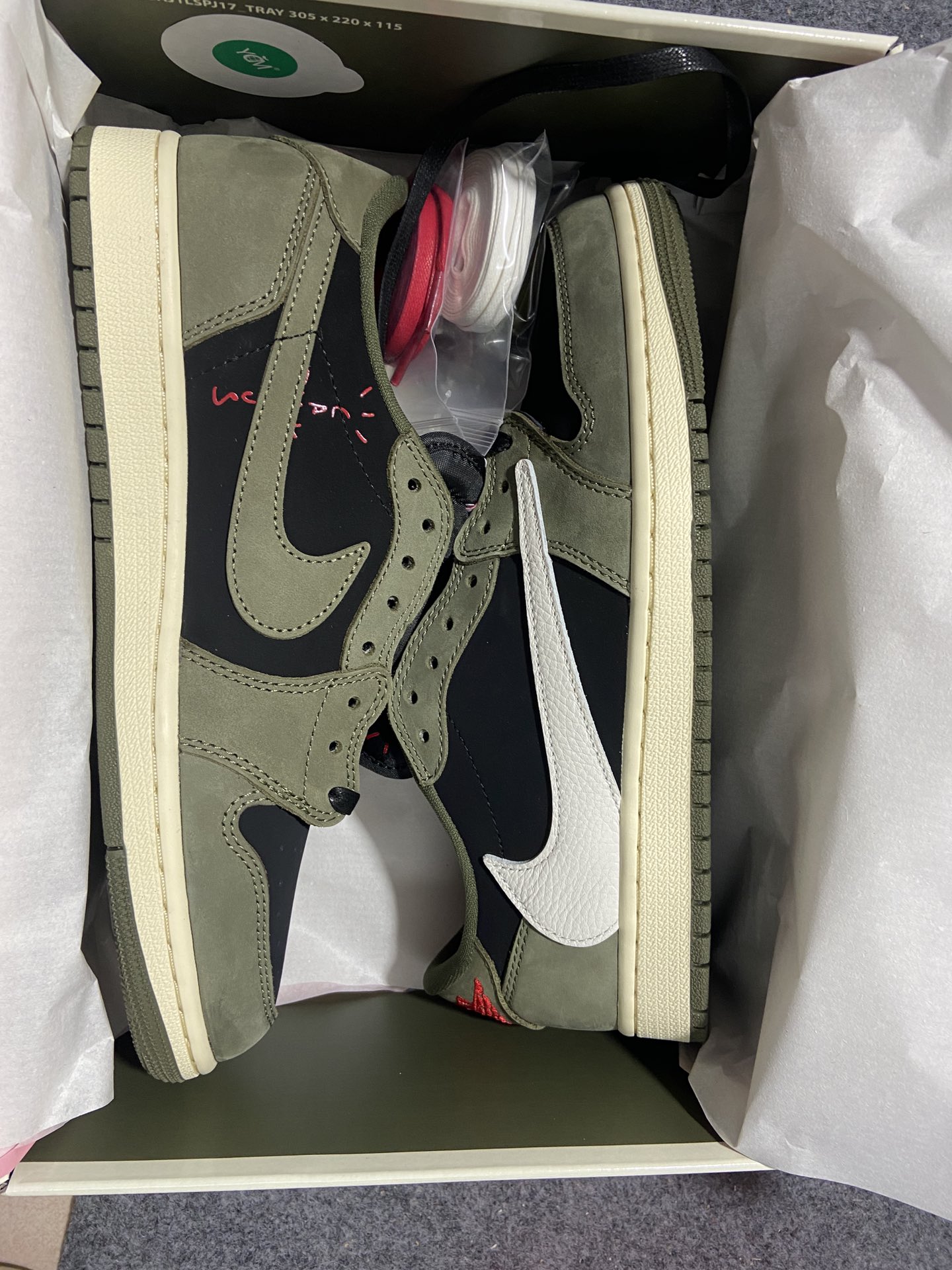 AJLow军绿尺码:36-48纯原出品-TravisScottxAirJordan1LowOG倒钩7.0