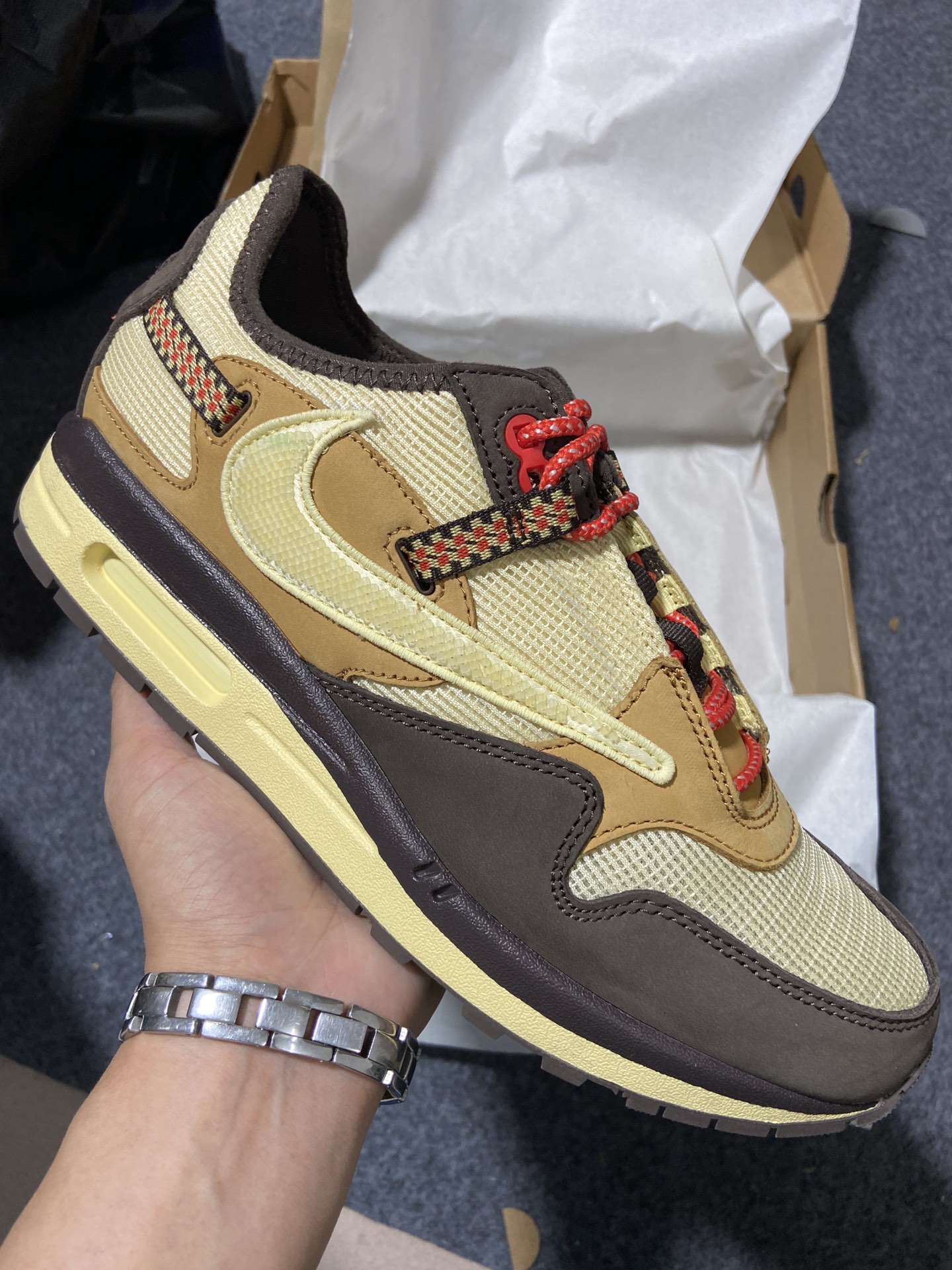 AirMax1巴洛克棕尺码36-47.5总裁N版出品-CACT.USCORPxNikAirMax1Bar