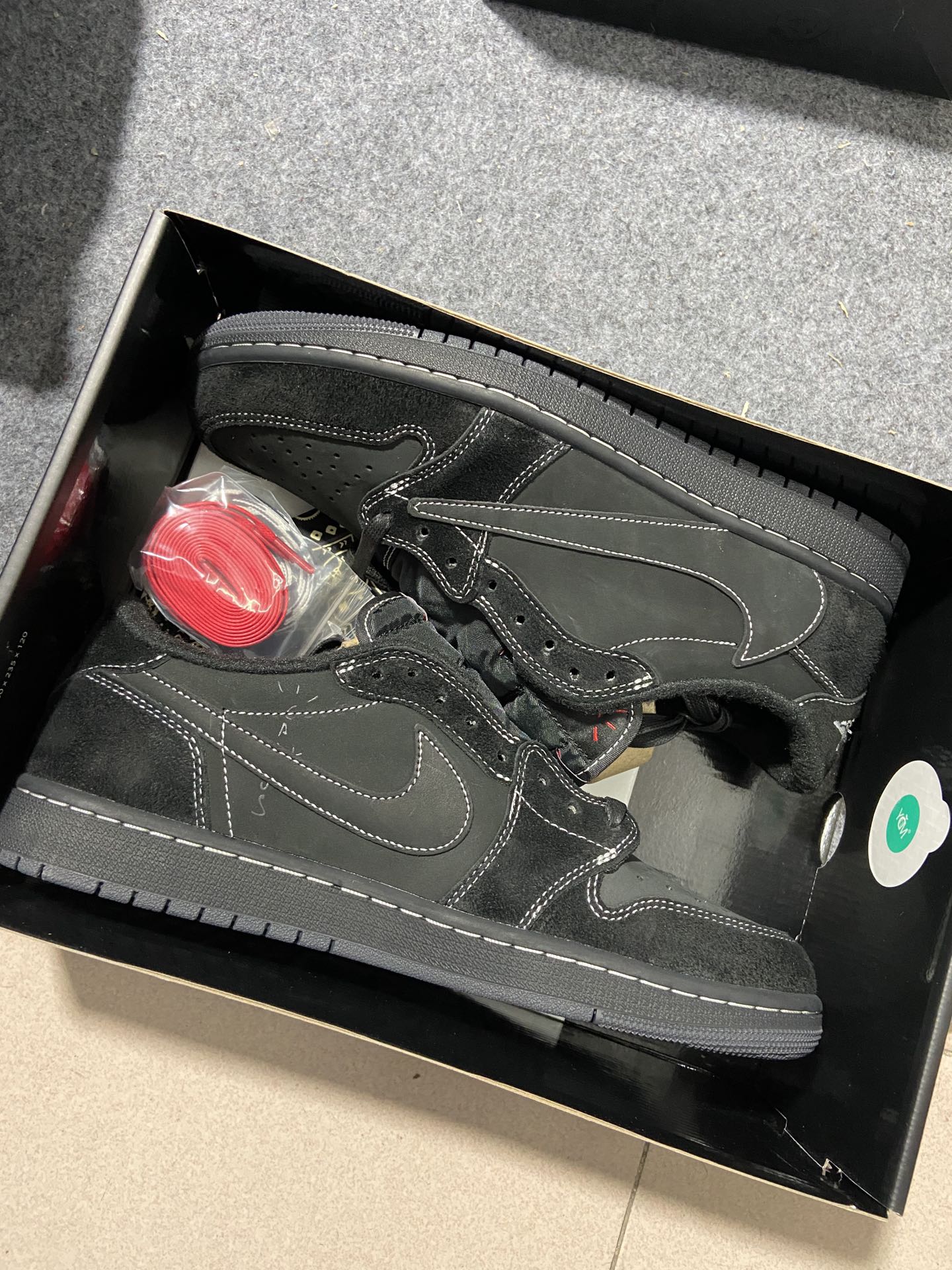 AJLow倒钩全黑尺码40-47.5总裁Y3版出品-StockX-TravisScottxAirJord