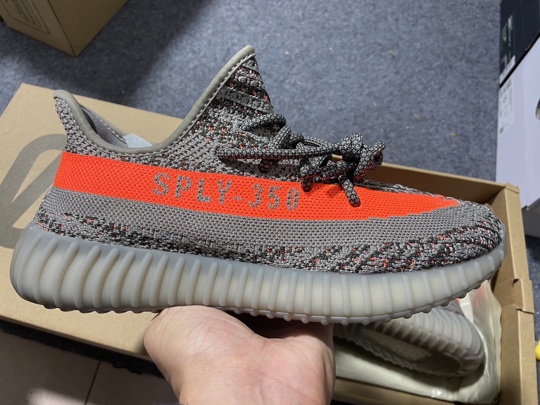 Yeezy灰橙尺码:36-48C版纯原版出品-YeezyBoost350V2老灰橙满天星GW1229