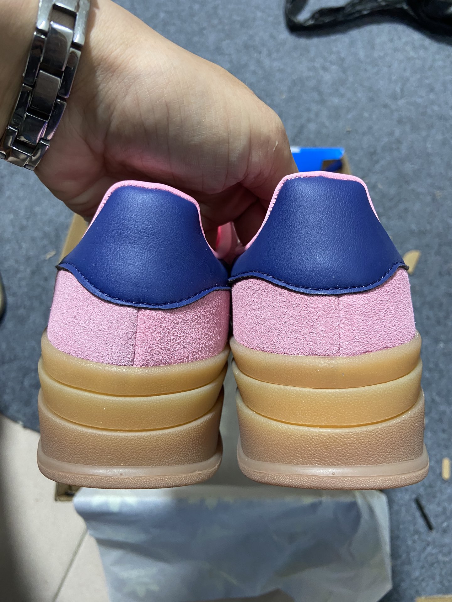 Originals尺码:35-40纯原出品-WAdOriginalsGazelleBold厚底粉色H06