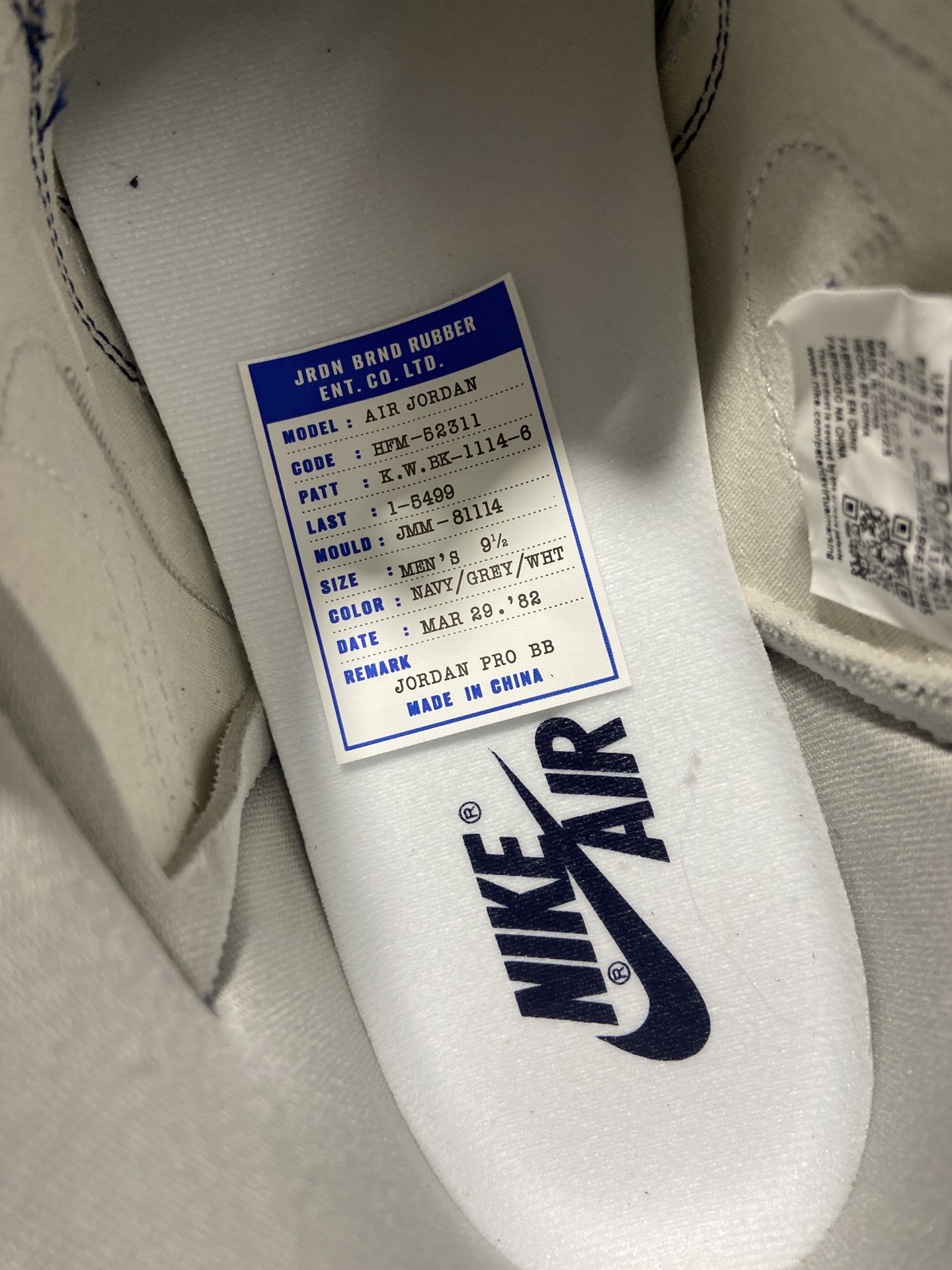 AJ1乔治城鞋码40.5-47.5总裁R版出品-AirJordan1High85“Georgetown”