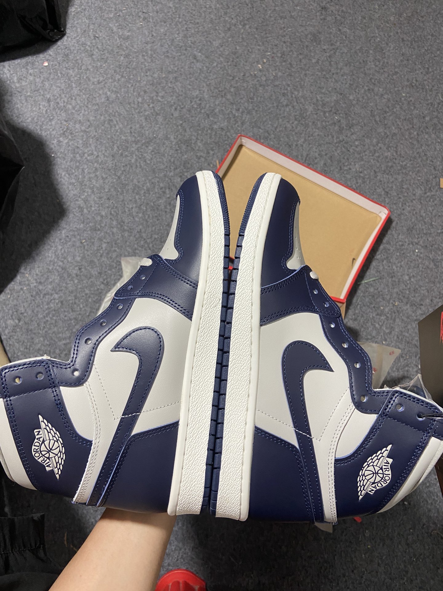 AJ1乔治城鞋码40.5-47.5总裁R版出品-AirJordan1High85“Georgetown”