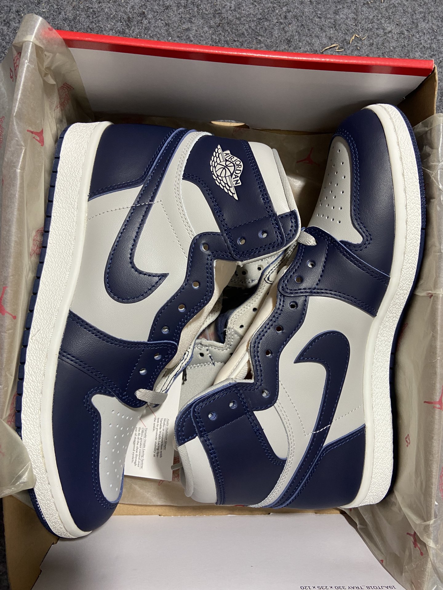 AJ1乔治城鞋码40.5-47.5总裁R版出品-AirJordan1High85“Georgetown”