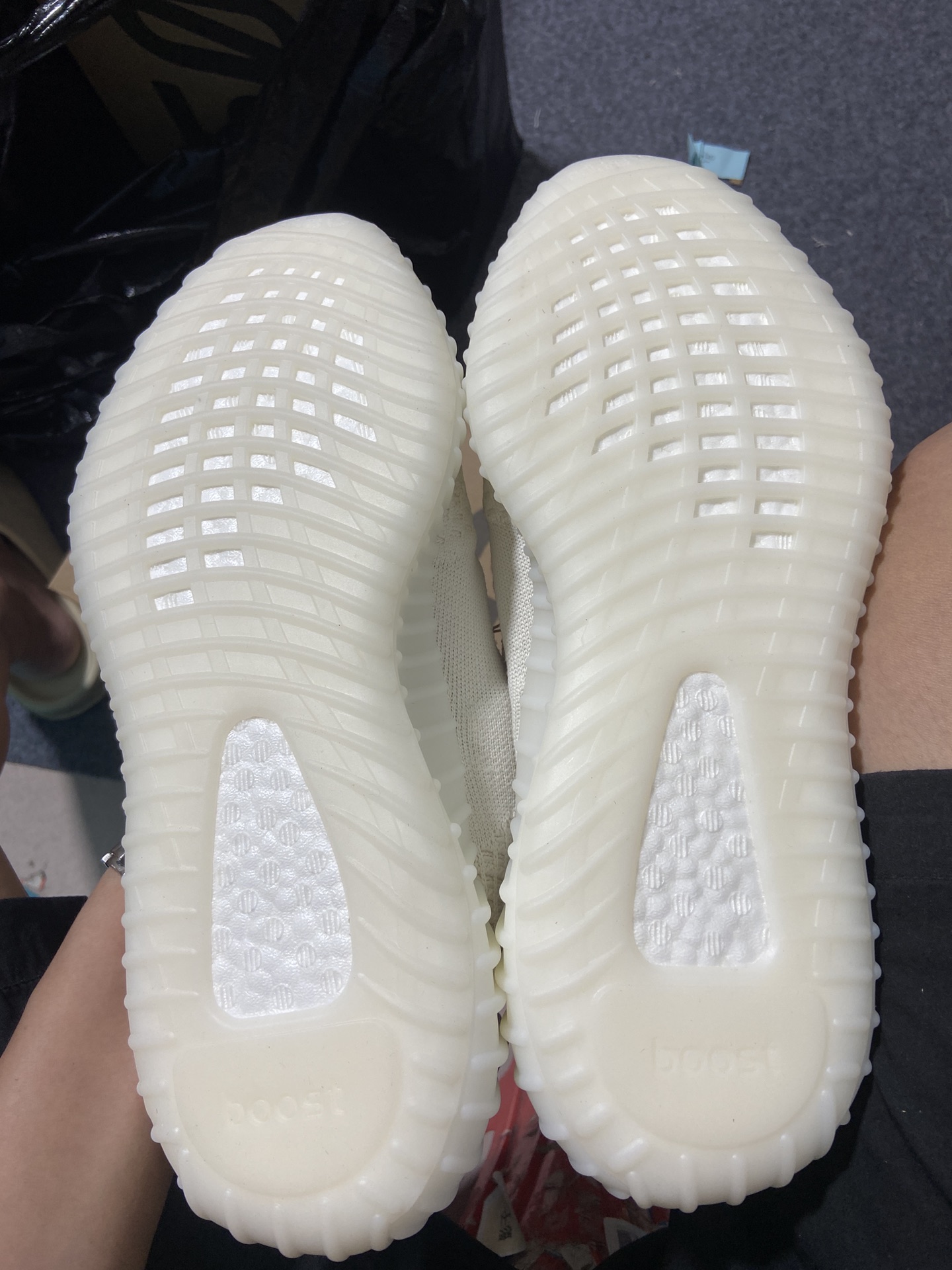 Yeezy350纯白侧透鞋码36-48纯原-巴斯夫-YeezyBoost350V2“PureOat”纯白