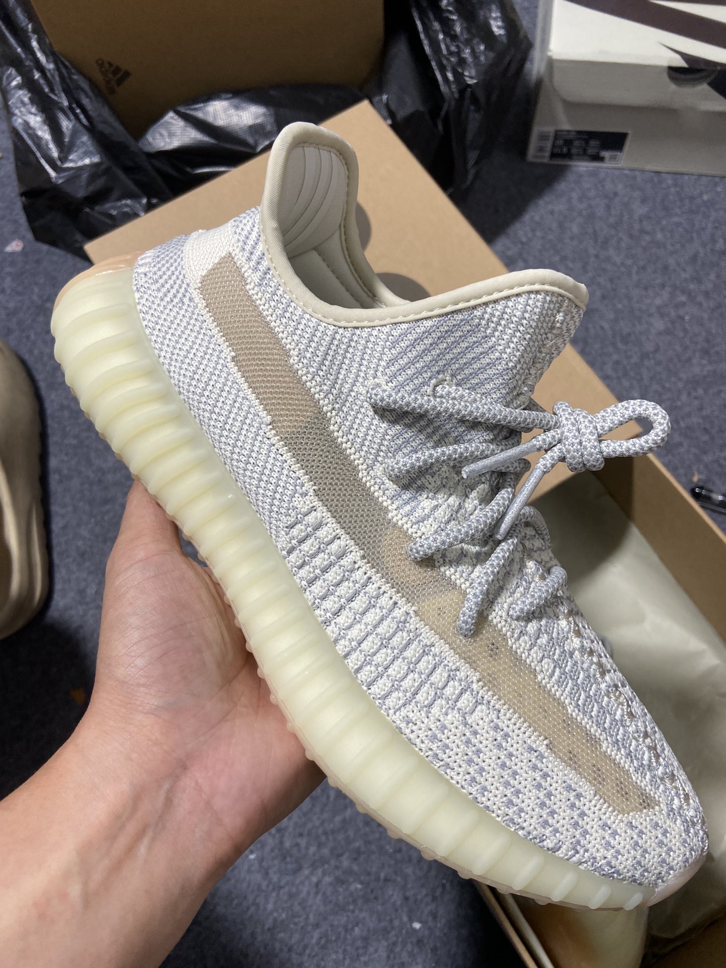 Yeezy须白尺码:36-48纯原版出品-YeezyBoost350V2Lundmark新美洲限定芝麻须