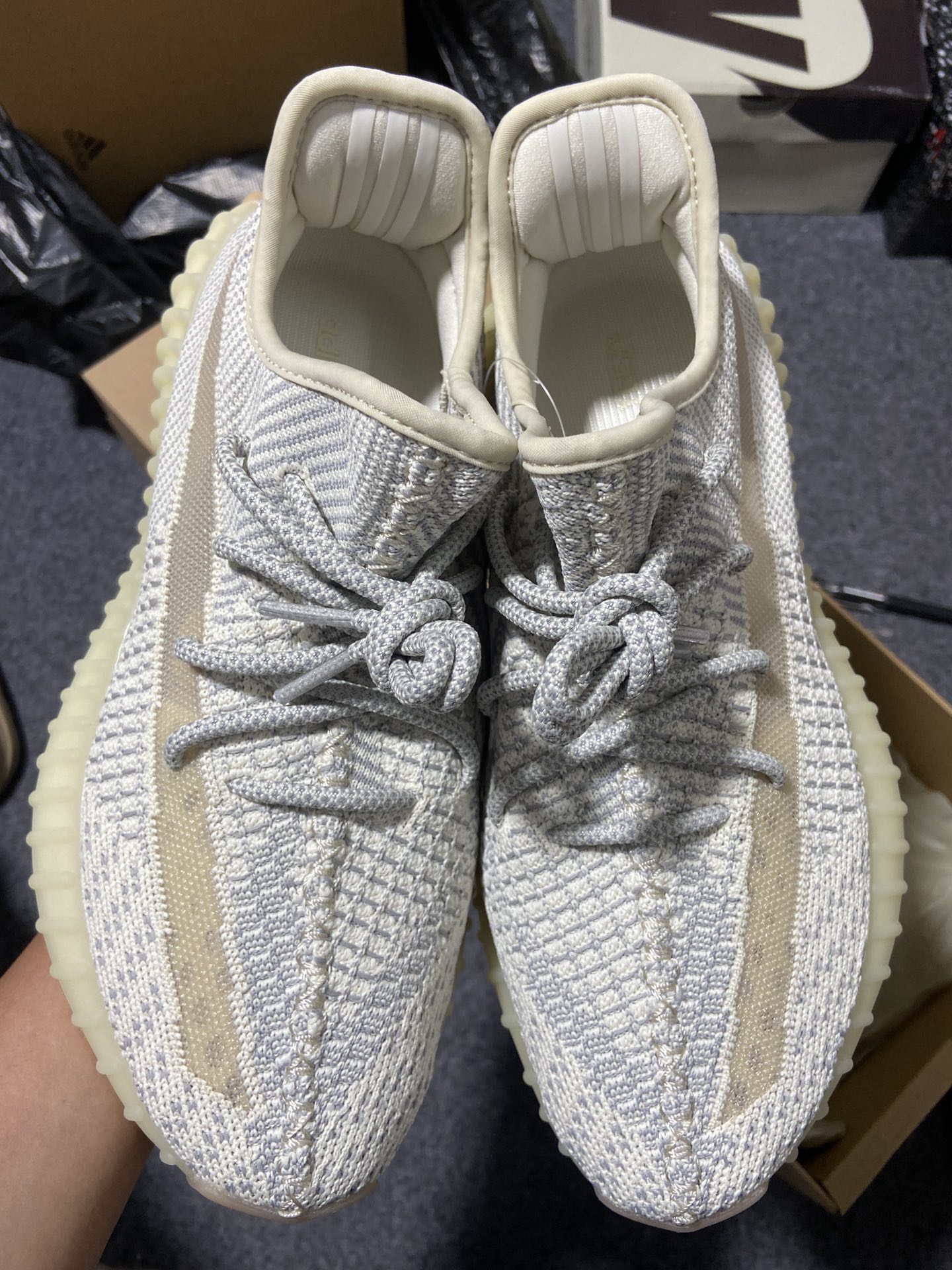 Yeezy须白尺码:36-48纯原版出品-YeezyBoost350V2Lundmark新美洲限定芝麻须