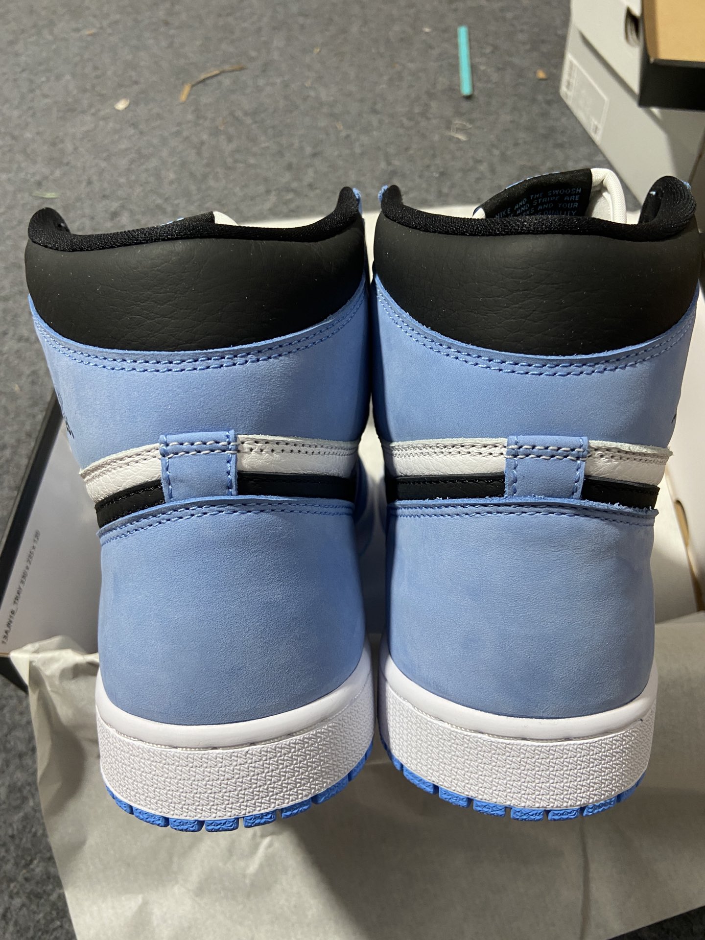 AJ1大学蓝尺码36-47.5纯原出品-AirJordan1AJ1北卡蓝大学蓝脚趾555088-134Y