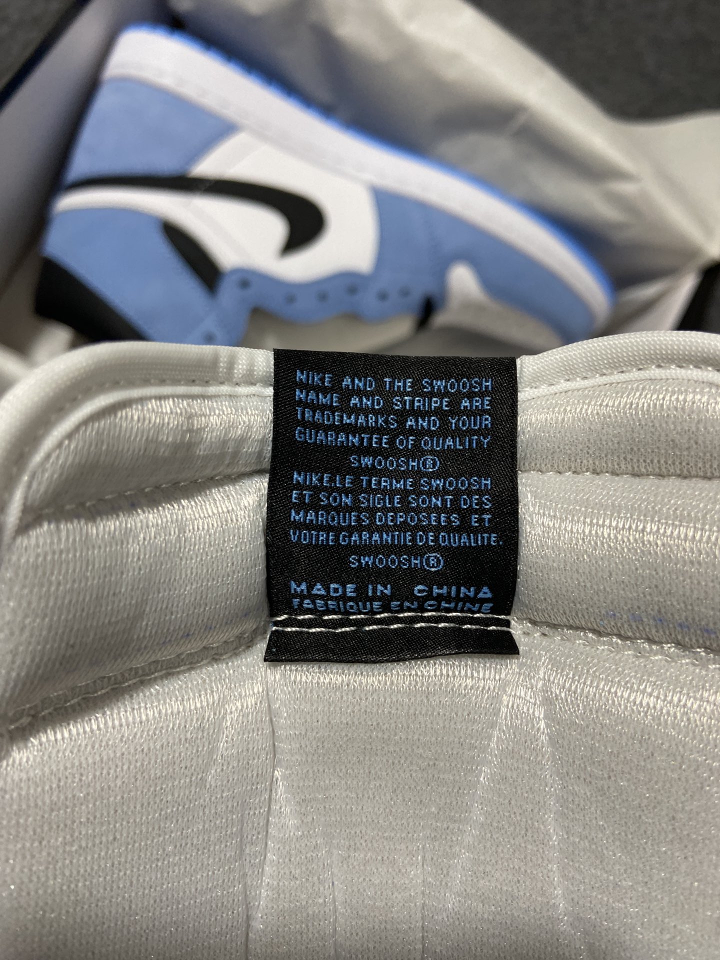 AJ1大学蓝尺码36-47.5纯原出品-AirJordan1AJ1北卡蓝大学蓝脚趾555088-134Y