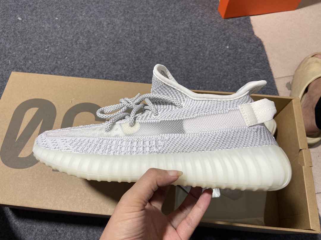 Yeezy白满尺码:36-48纯原版出品-YeezyBoost350V2Static3M白满天星EF23