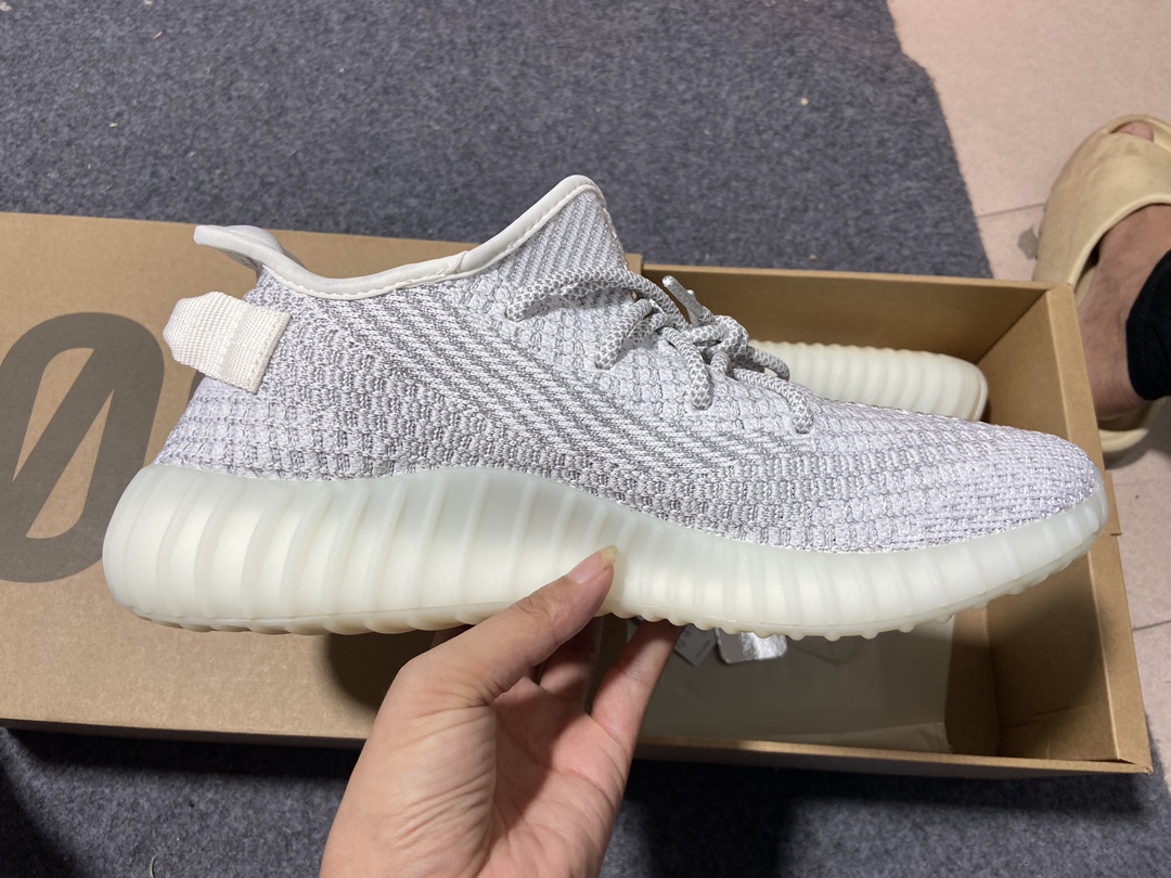 Yeezy白满尺码:36-48纯原版出品-YeezyBoost350V2Static3M白满天星EF23