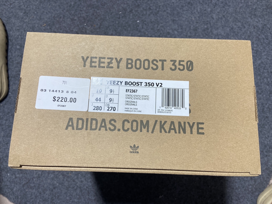 Yeezy白满尺码:36-48纯原版出品-YeezyBoost350V2Static3M白满天星EF23