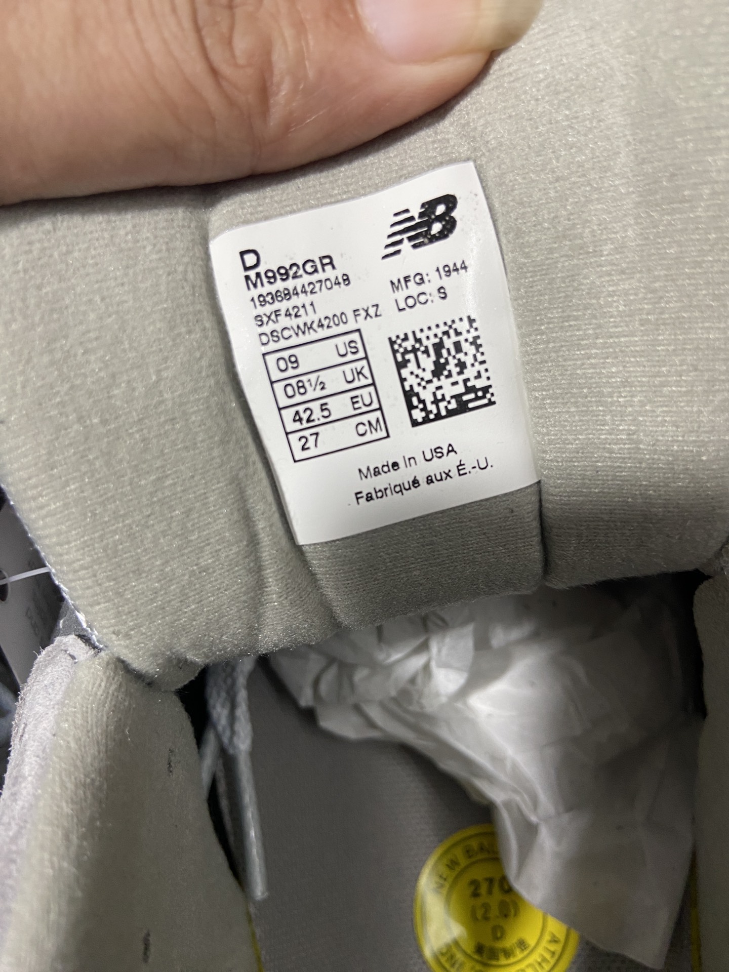 NB992尺码:36-46.5纯原出品-新百伦NewBalance1112元祖灰M992GRYZ002-