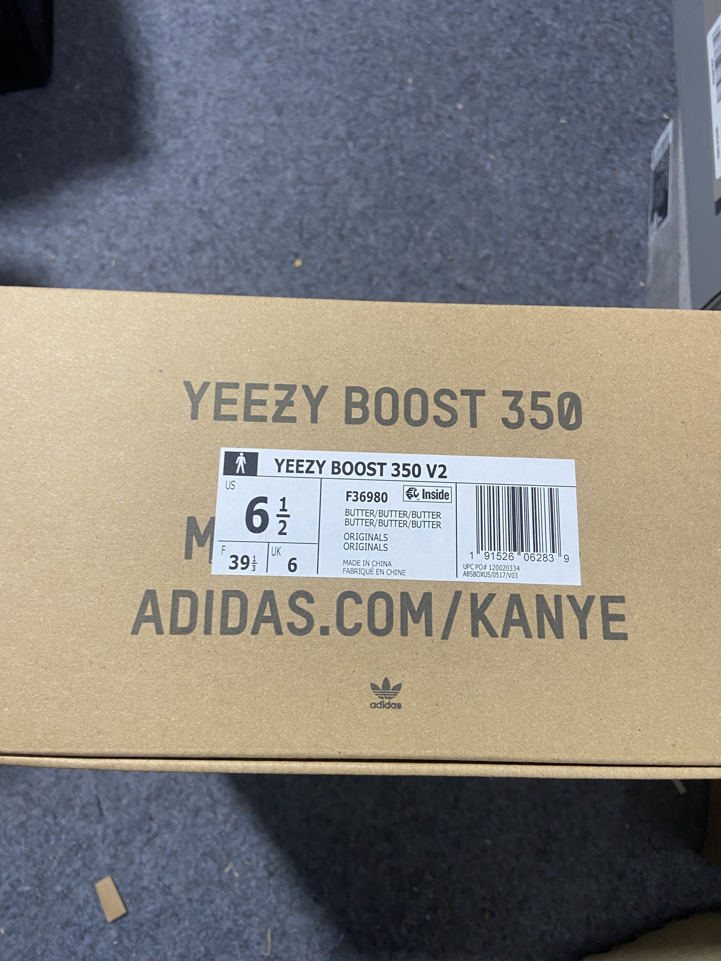 Yeezy黄油尺码:36-48纯原版出品-YeezyBoost350V2Butter黄油花生酱椰子F36