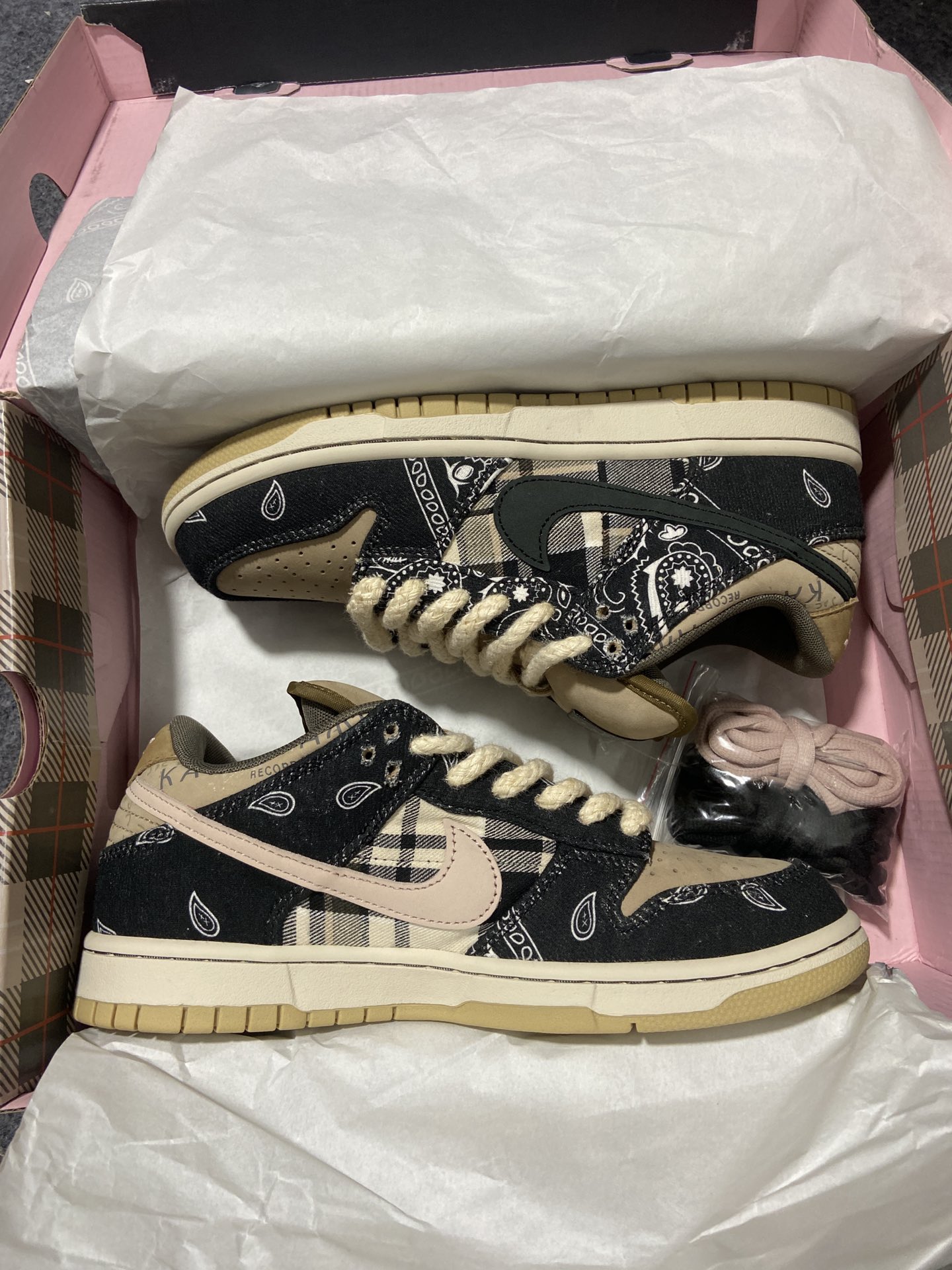 Dunk腰果花尺码36-47.5特价福利纯原出品-TravisScottxNikeSBDunkLowTS