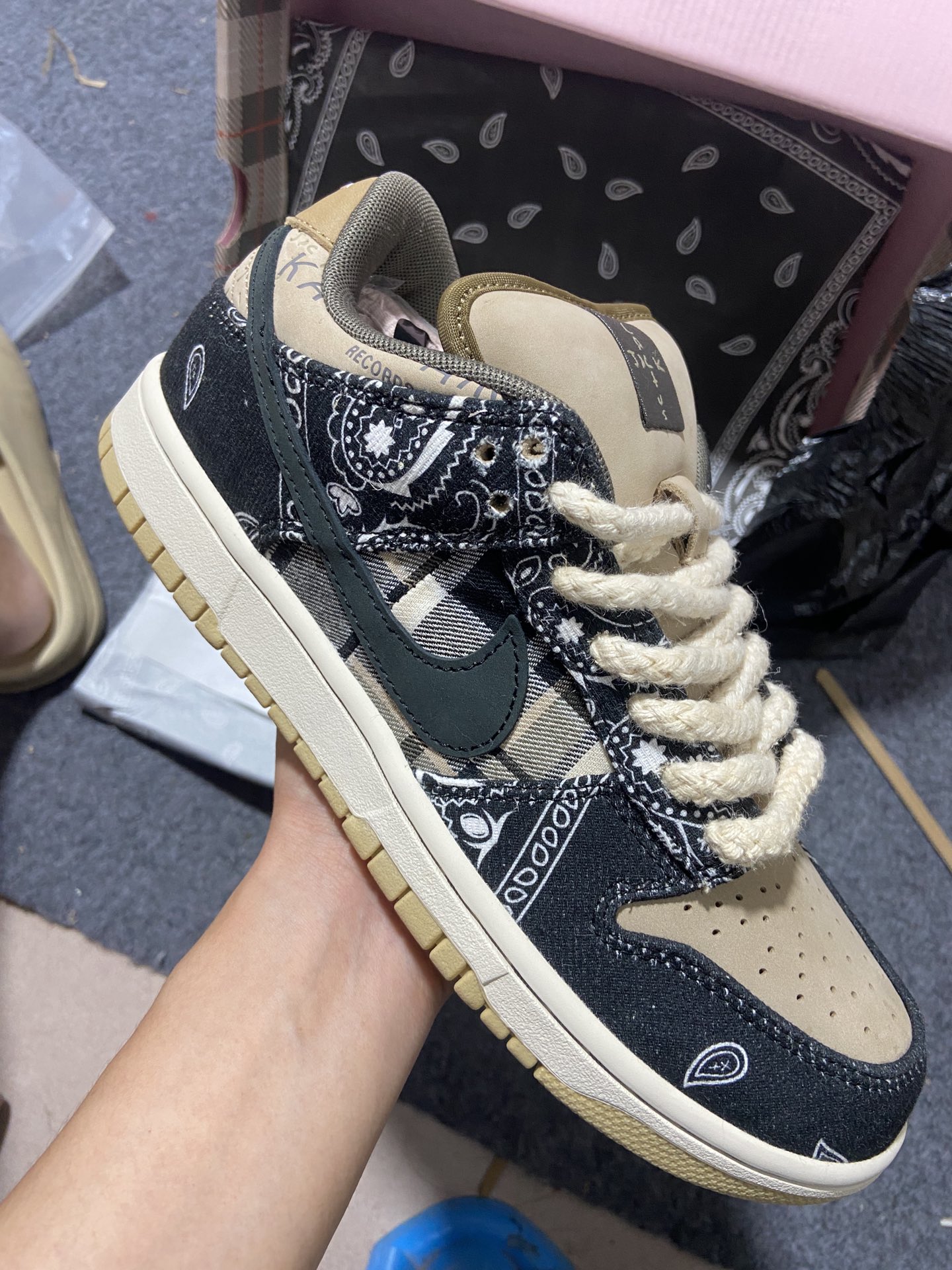 Dunk腰果花尺码36-47.5特价福利纯原出品-TravisScottxNikeSBDunkLowTS