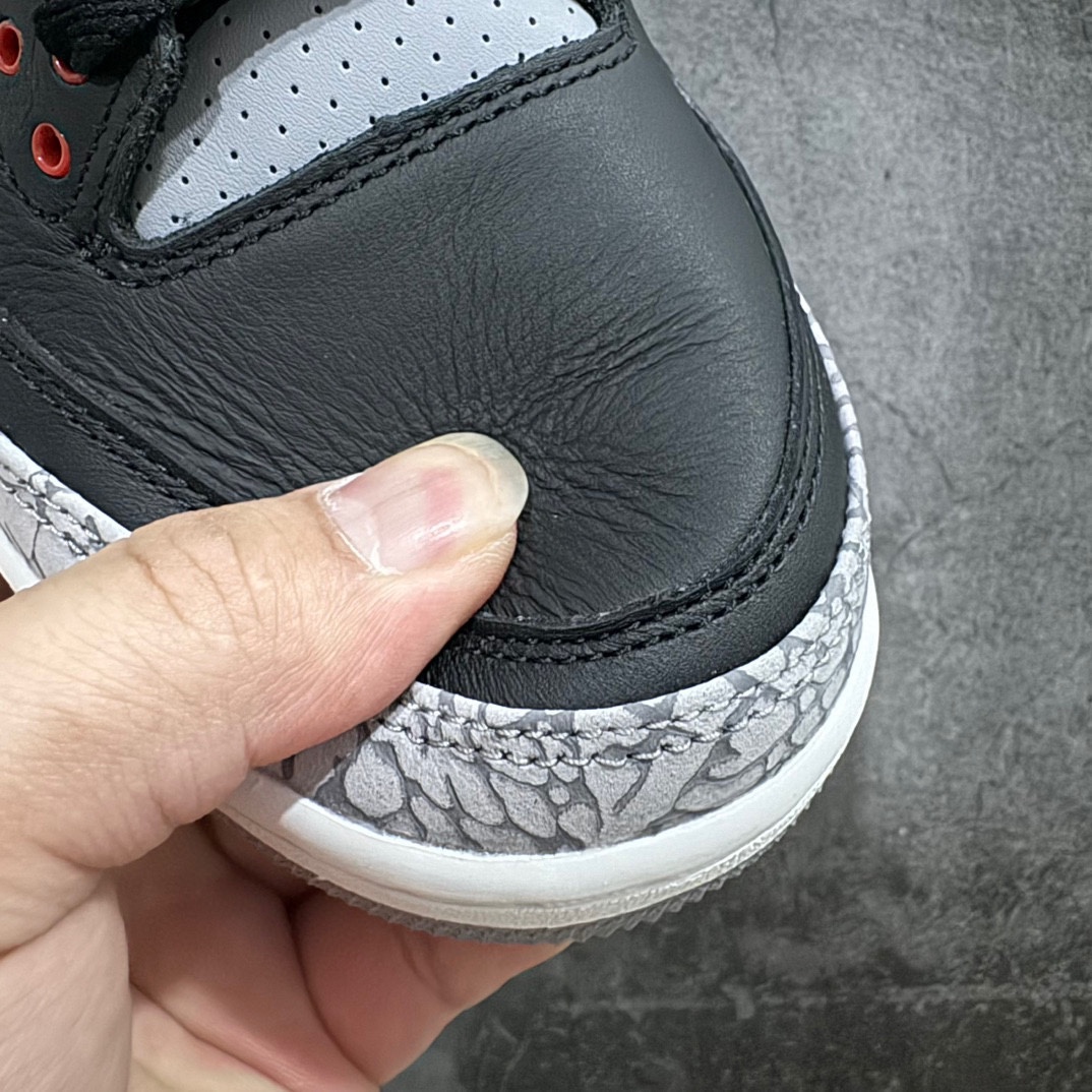 莞产版AirJordan3OG“BlackCement”2024版aj3黑水泥出货货号DN3707-01