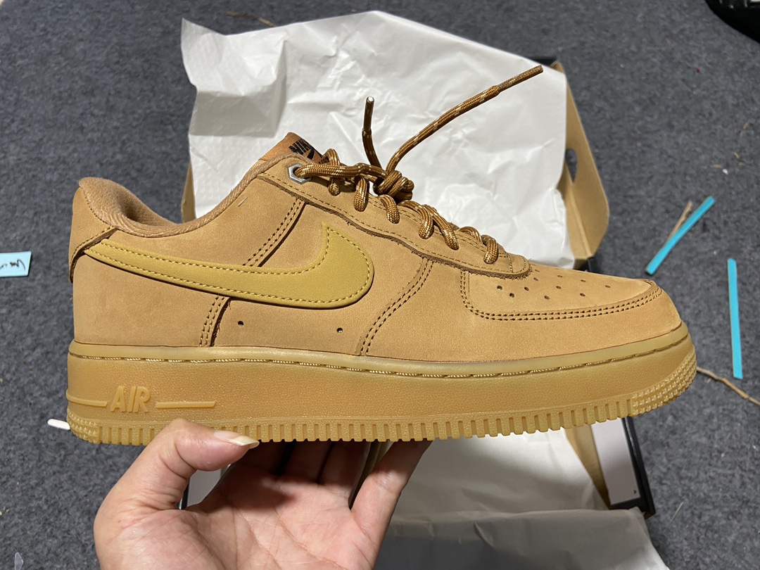 AF1小麦尺码:39-46纯原出品-AirForce1Low07LV8“Wheat/Flax”小麦黄CJ