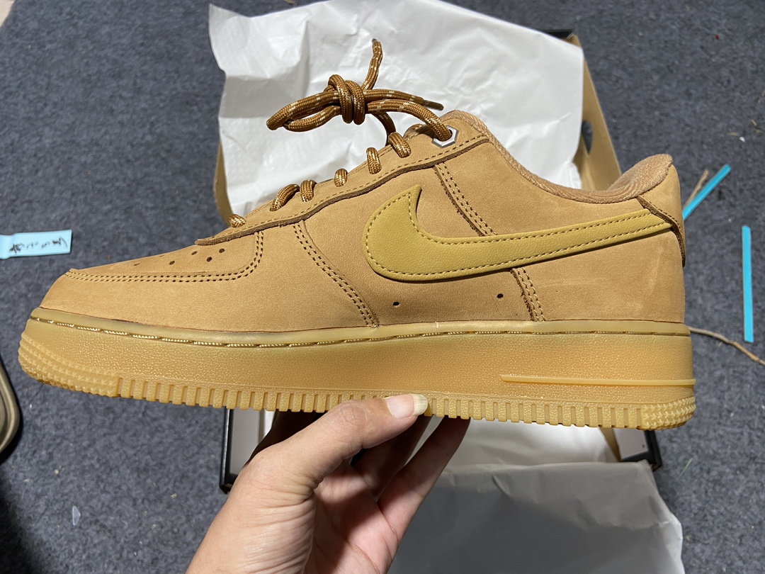 AF1小麦尺码:39-46纯原出品-AirForce1Low07LV8“Wheat/Flax”小麦黄CJ