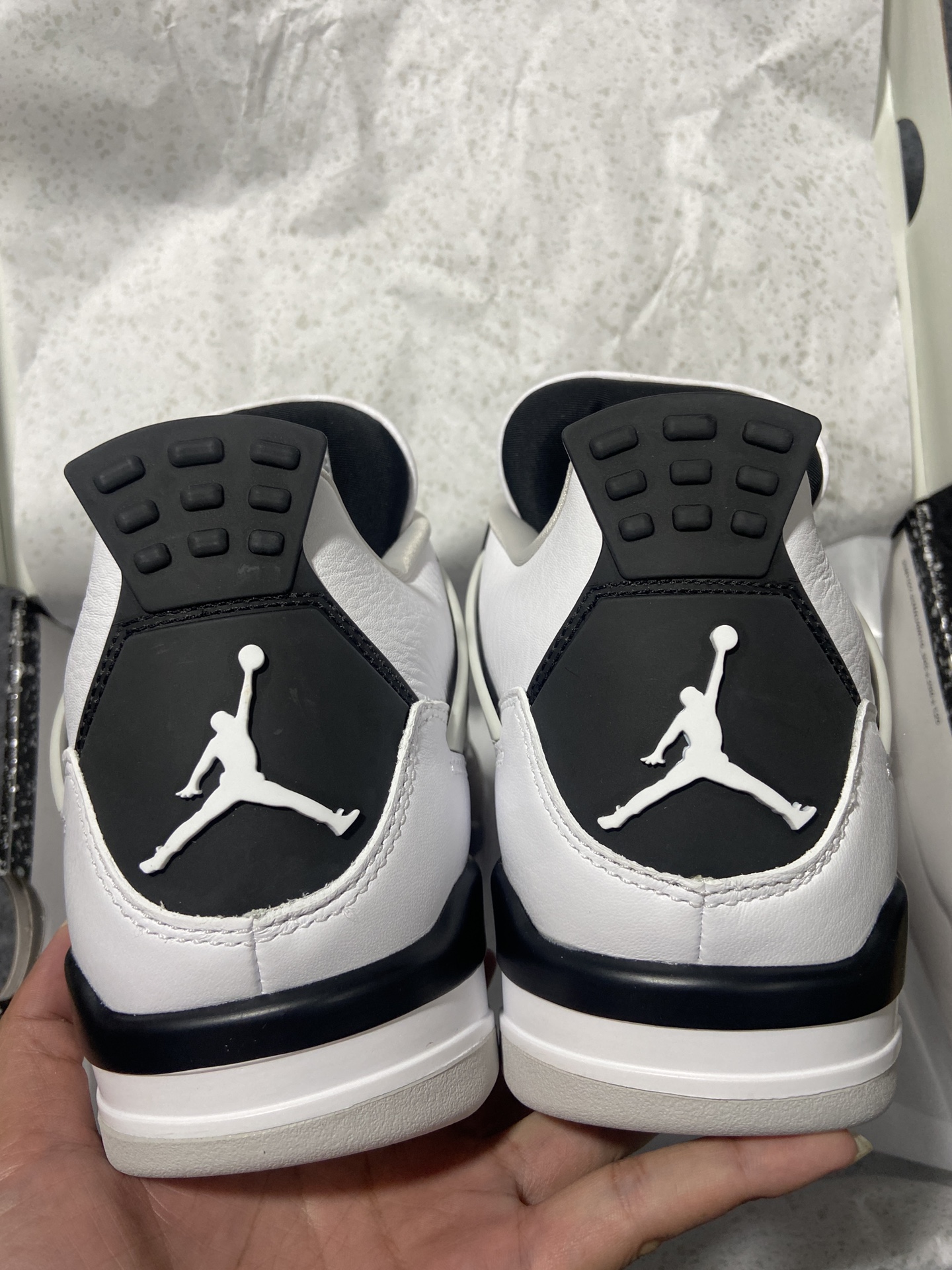 AJ4小白水泥鞋码36-48.5有45.5福利特价-AirJordan4Retro“MilitaryBl