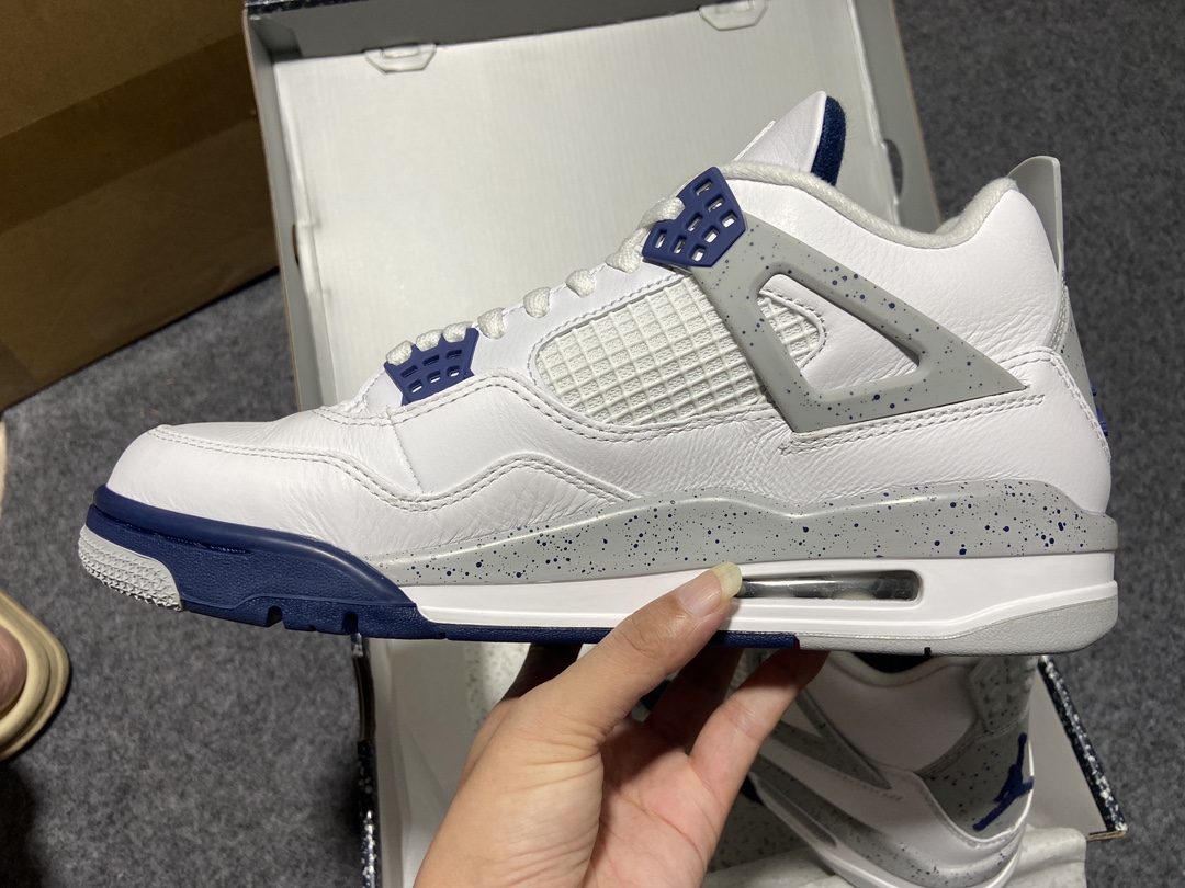 福利特价原厂480AJ4午夜蓝鞋码40.5-48.5有45.5纯原出品-AirJordan4RetroM