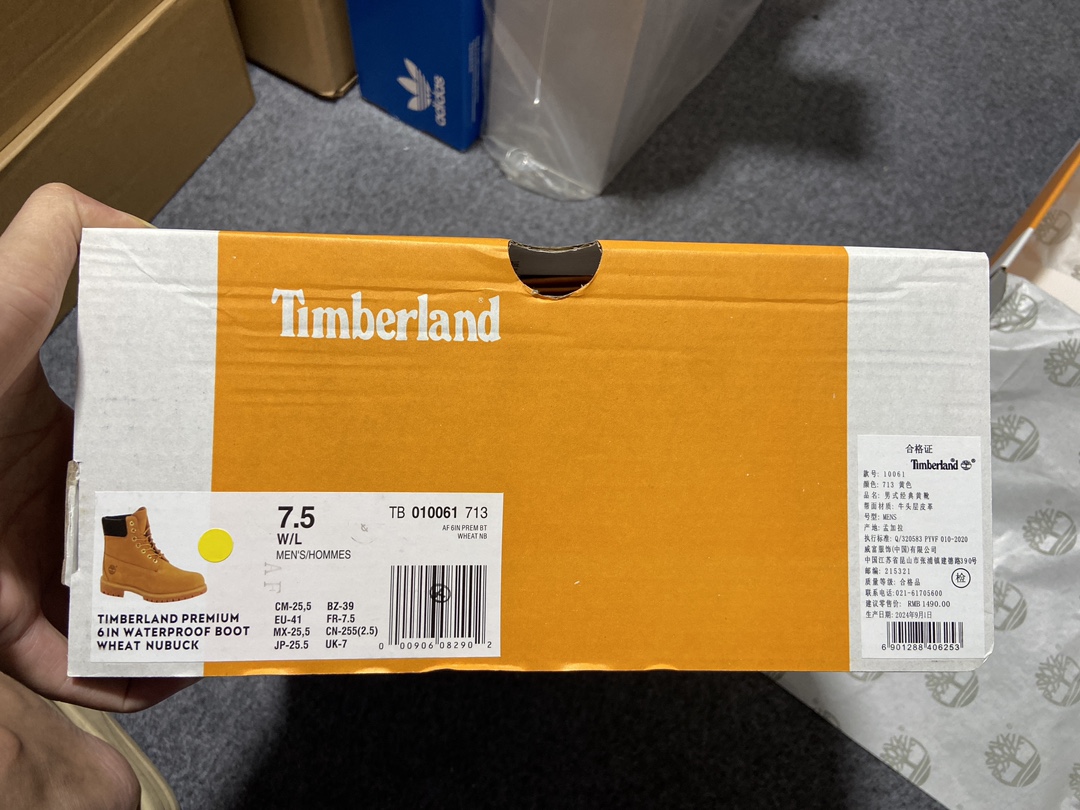 Timberland天伯伦经典款大黄靴七孔男码10061六孔女码10361经典再造全新升级原单防水皮料注