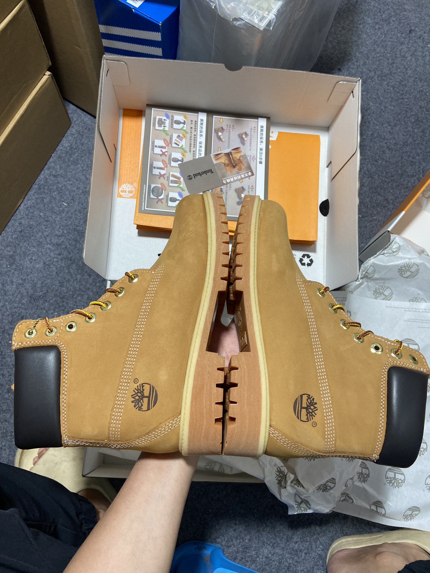 Timberland天伯伦经典款大黄靴七孔男码10061六孔女码10361经典再造全新升级原单防水皮料注