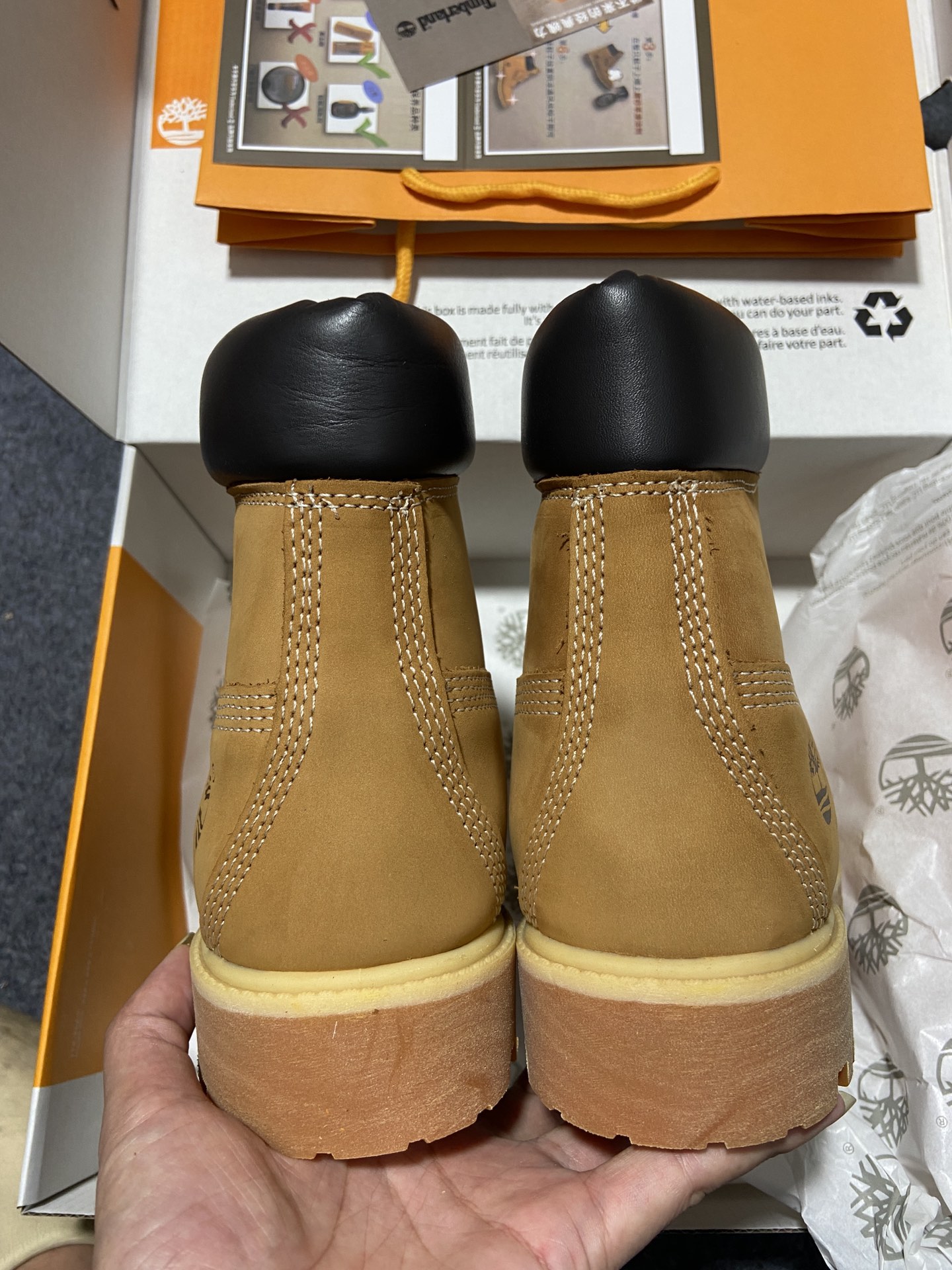 Timberland天伯伦经典款大黄靴七孔男码10061六孔女码10361经典再造全新升级原单防水皮料注