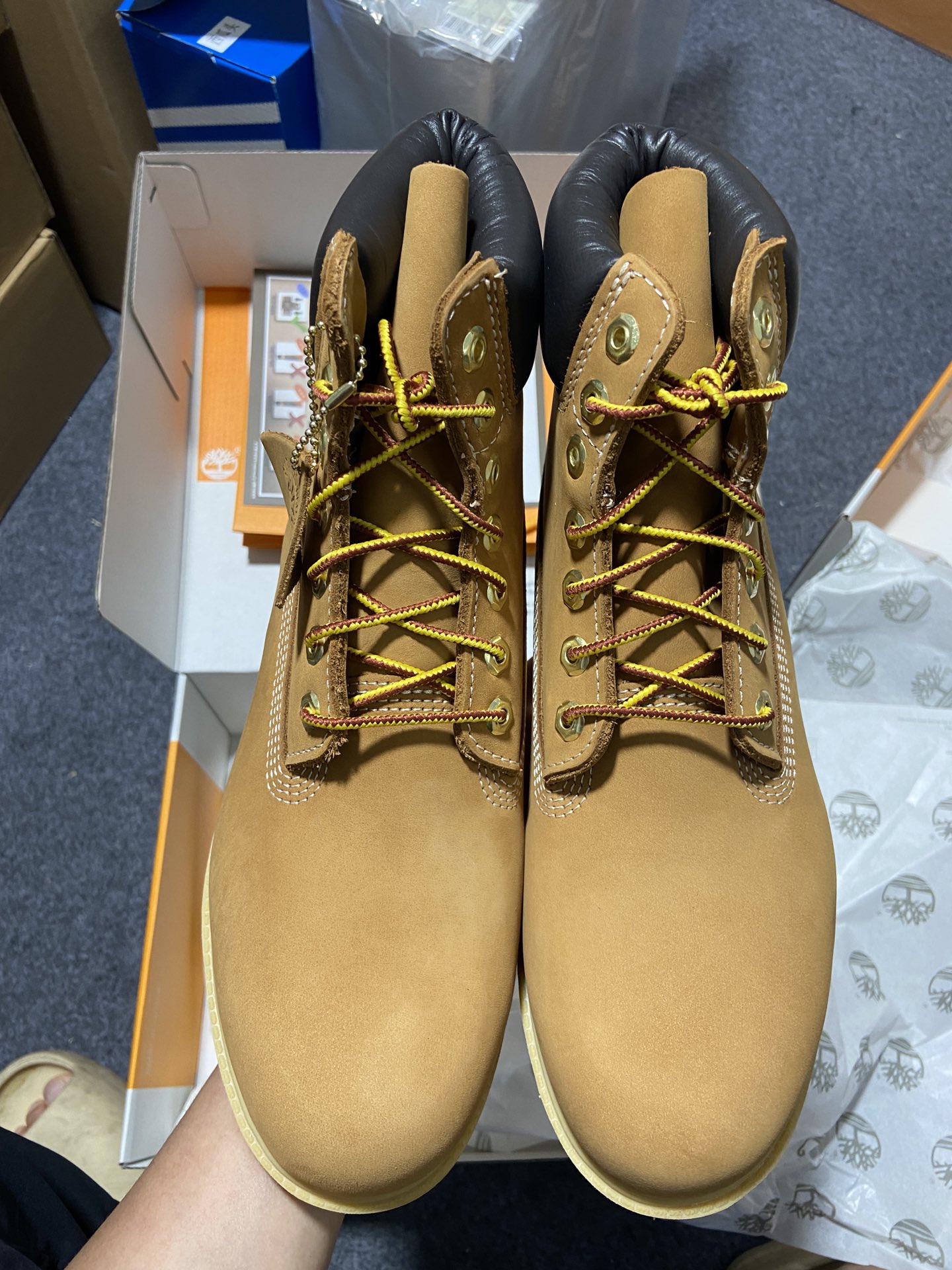 Timberland天伯伦经典款大黄靴七孔男码10061六孔女码10361经典再造全新升级原单防水皮料注