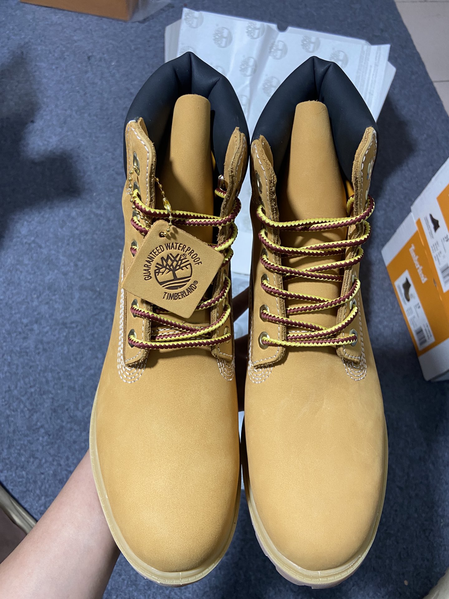 Timberland天伯伦经典款大黄靴七孔男码10061六孔女码10361经典再造全新升级原单防水皮料注