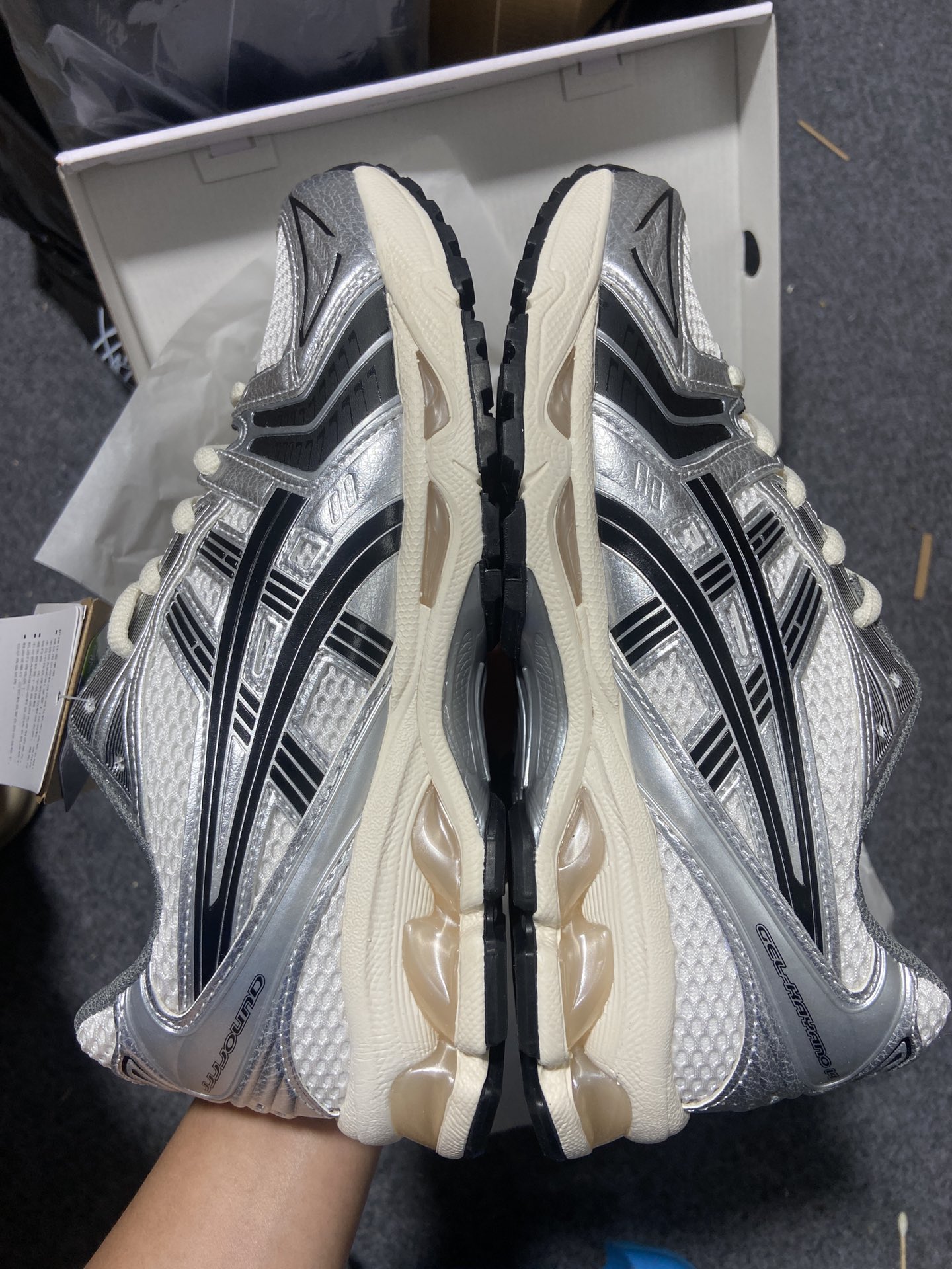 纯原版-JJJJoundxAsicsGel-Kayano14银黑联名款1201A457-101YZ7..