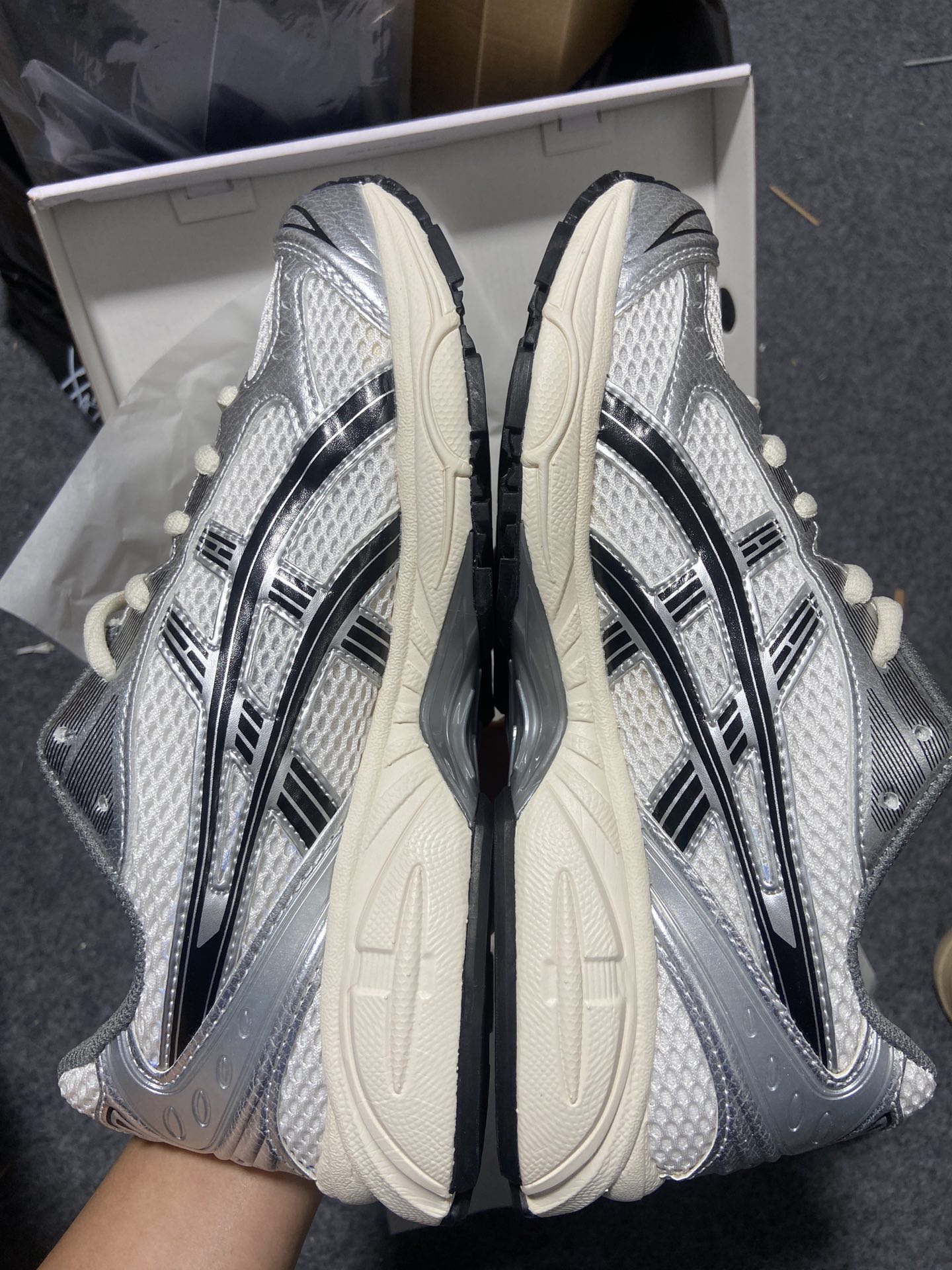 纯原版-JJJJoundxAsicsGel-Kayano14银黑联名款1201A457-101YZ7..